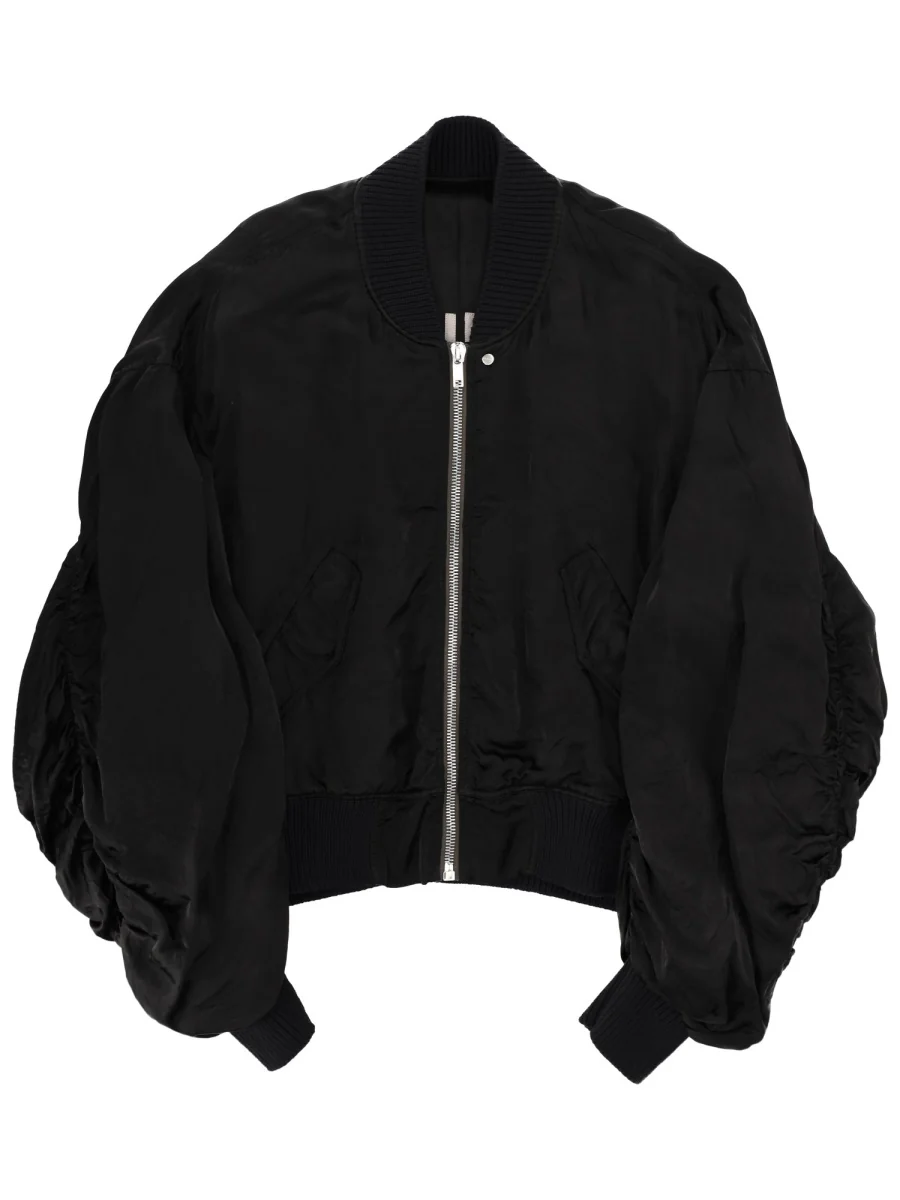 RICK OWENS Ruched Bomber Jacket - Image 4