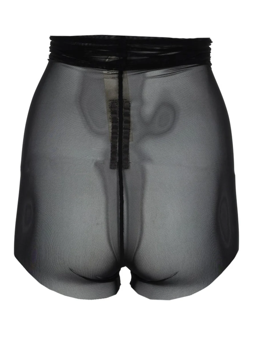 Rick Owens Semi-Transparent High-Waisted Mini Shorts (Size 40 IT) - Image 3