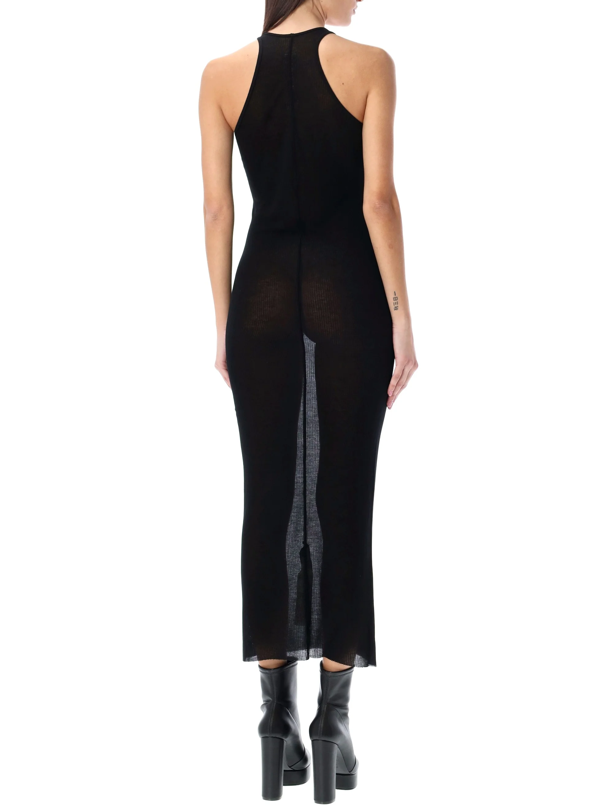 Rick Owens Sleeveless Ribbed Long Dress for Women - Image 7