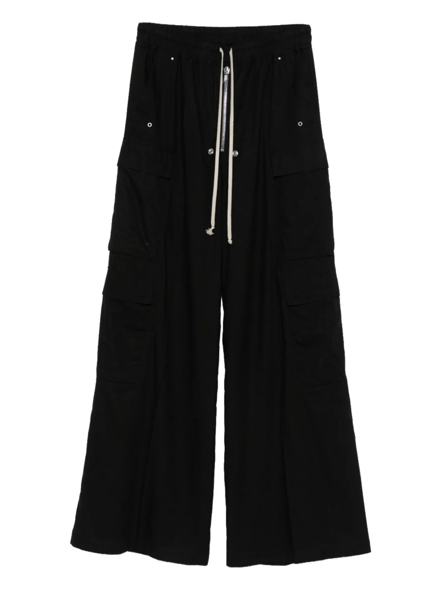 RICK OWENS SS26 TEMPLE CARGOBELAS in COTTON SILK POPLIN - Image 4