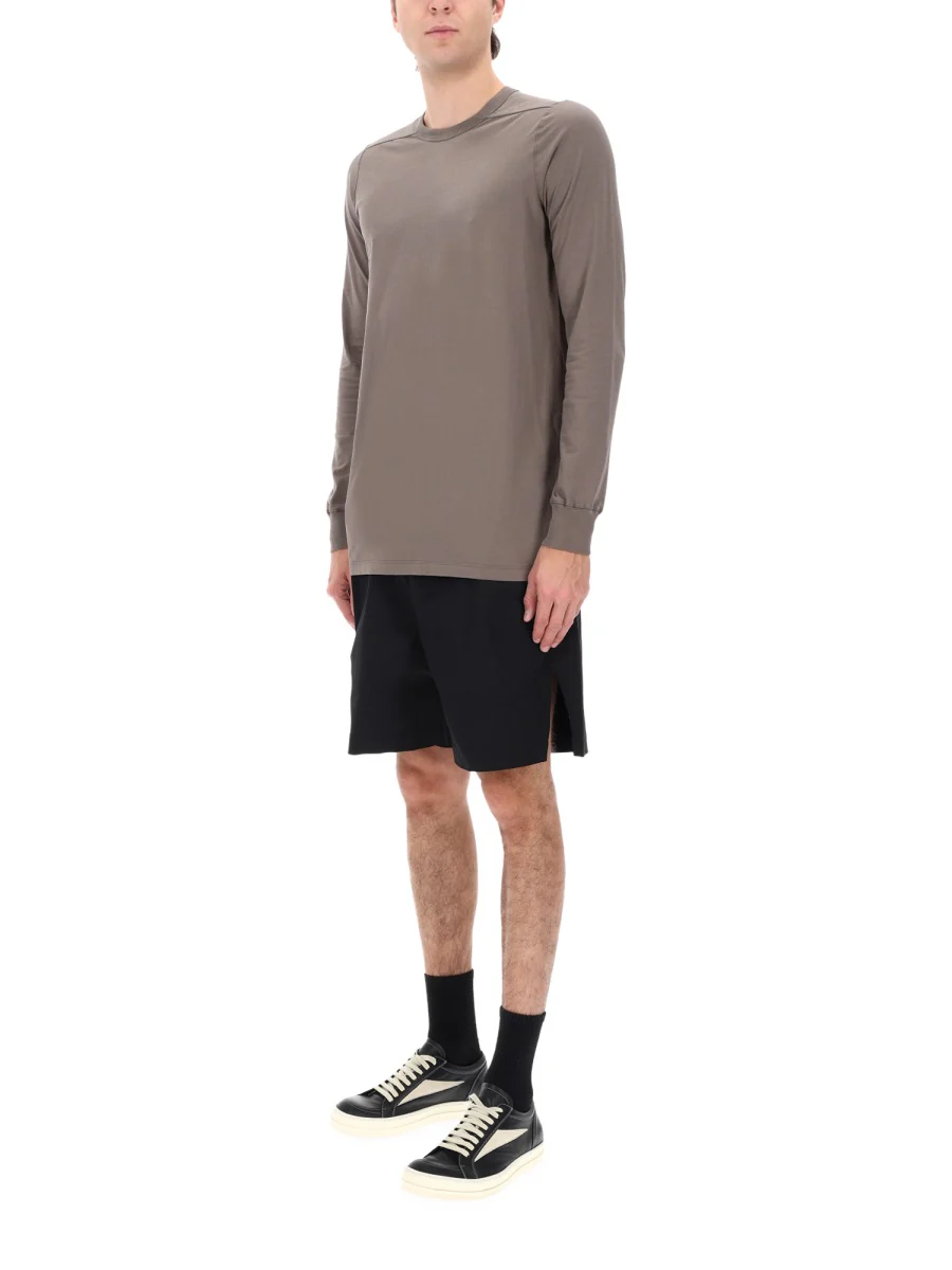 RICK OWENS Straight-Leg Cotton-Blend Poplin Shorts for Men - Image 2