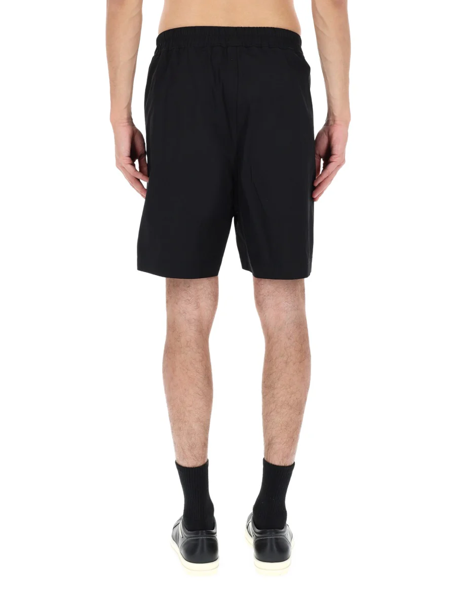 RICK OWENS Straight-Leg Cotton-Blend Poplin Shorts for Men - Image 5