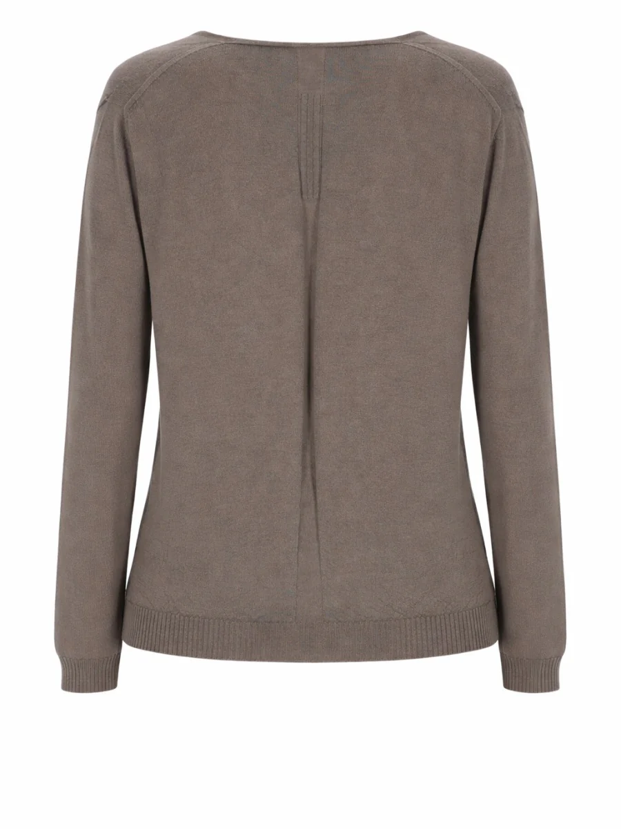 RICK OWENS Temple Extreme V-neck Sweater - Image 3