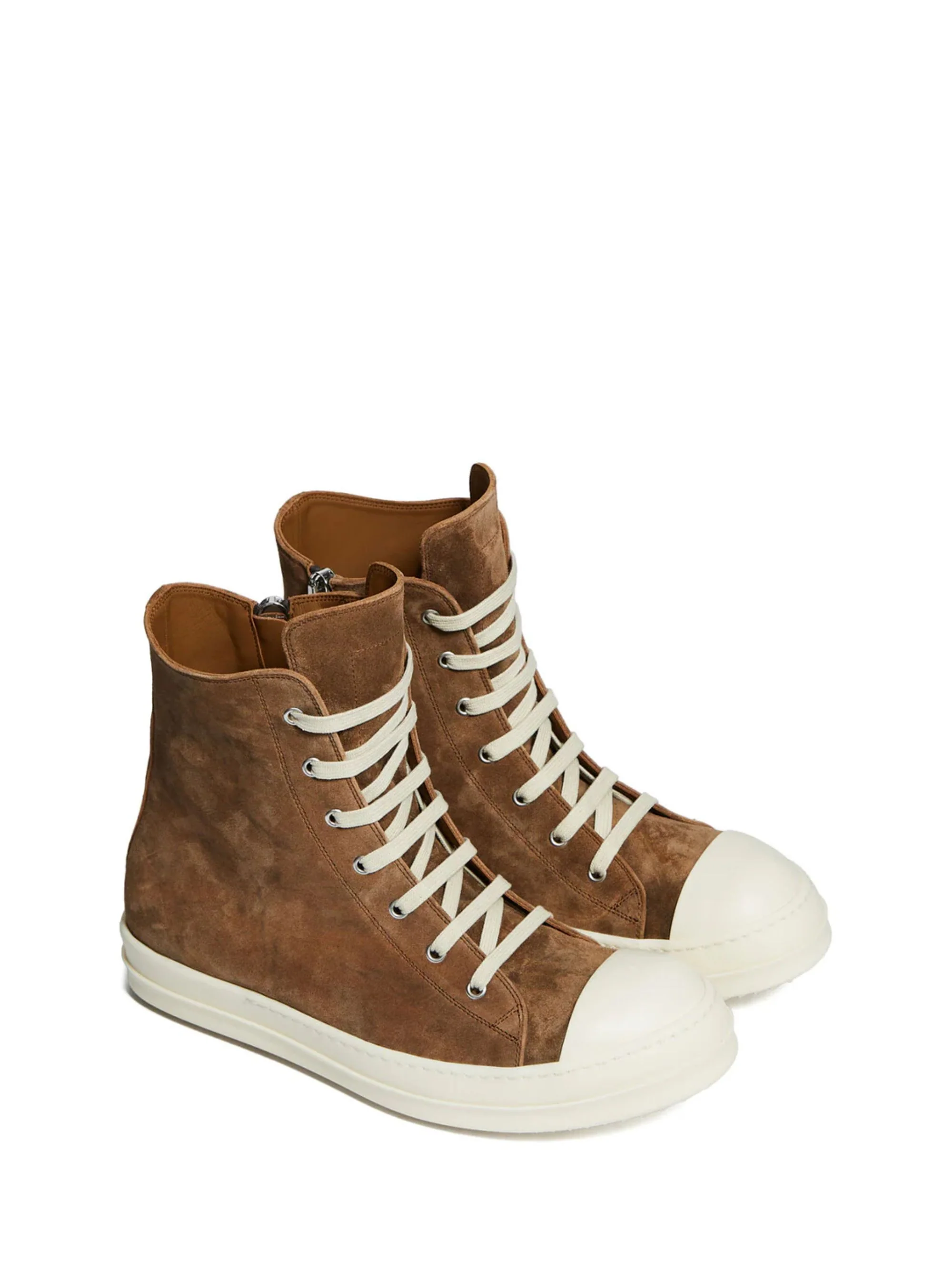 Rick Owens Temple Geobasket Suede High-top Sneakers - Image 3