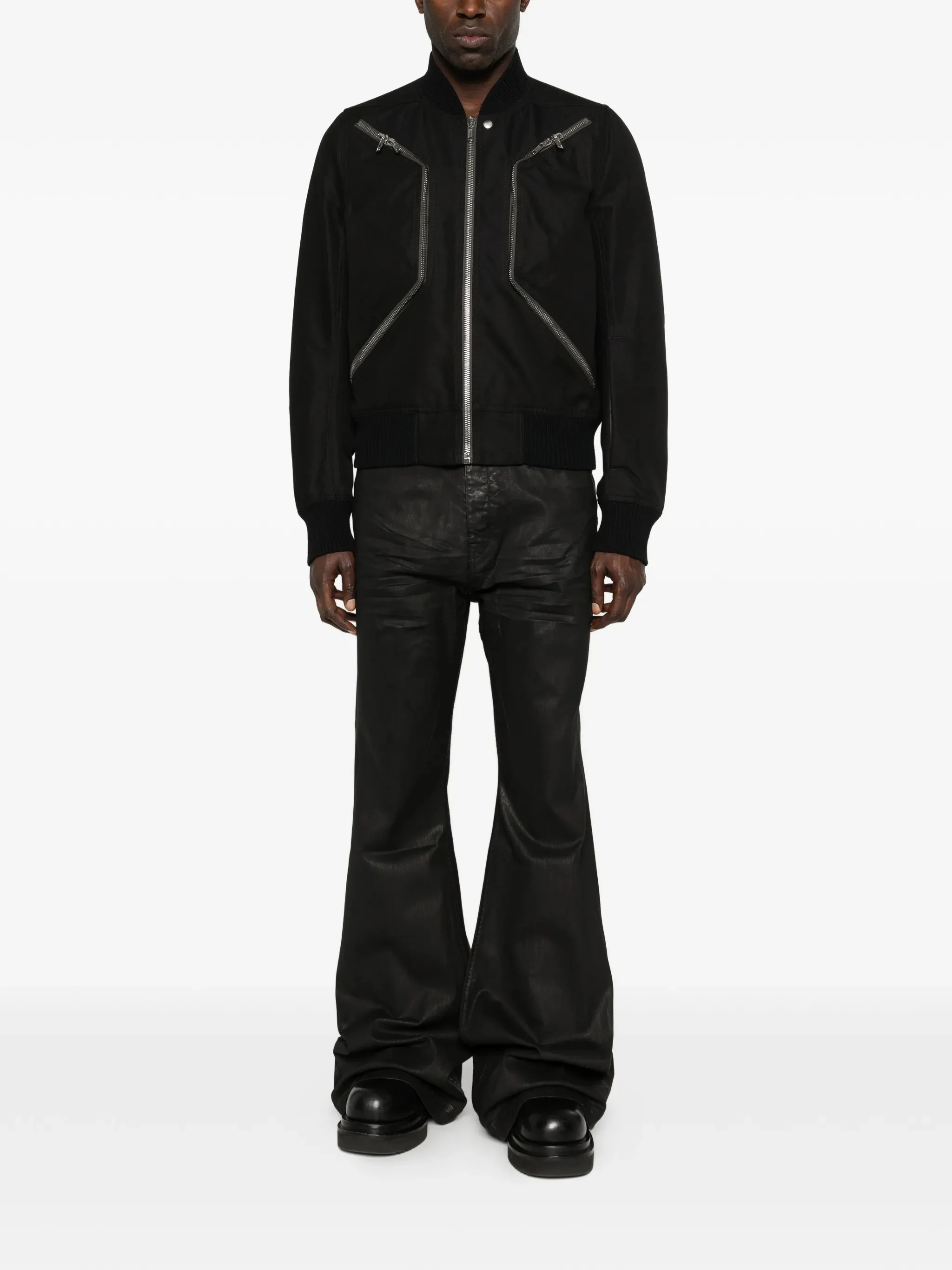 Rick Owens Zip-up Cotton-blend Jacket - Image 4