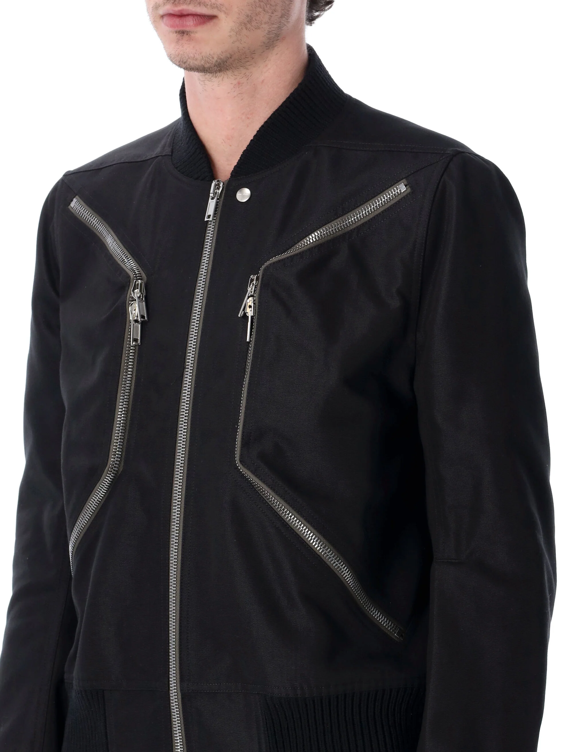 Rick Owens Zip-up Cotton-blend Jacket - Image 5