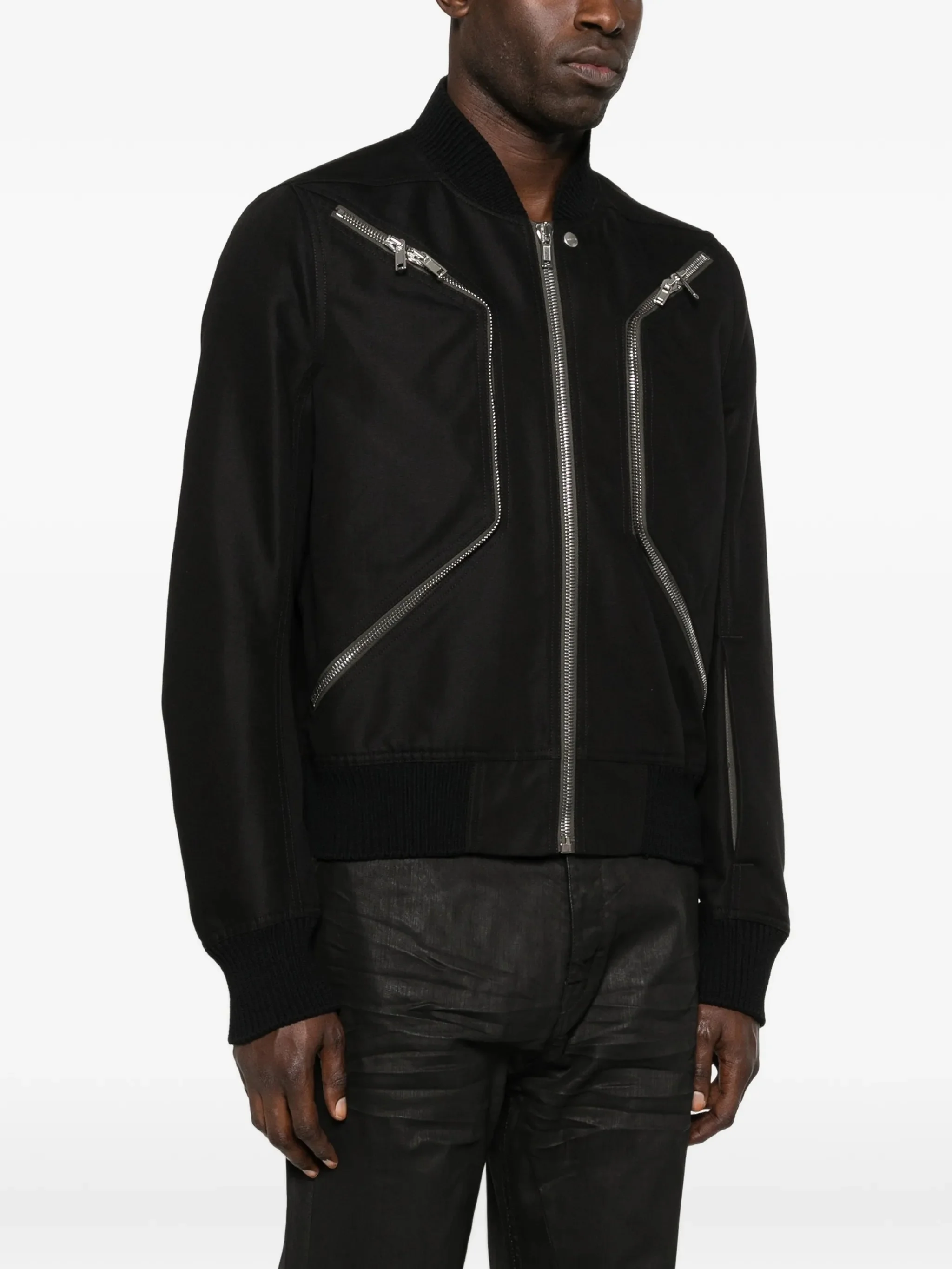 Rick Owens Zip-up Cotton-blend Jacket - Image 6