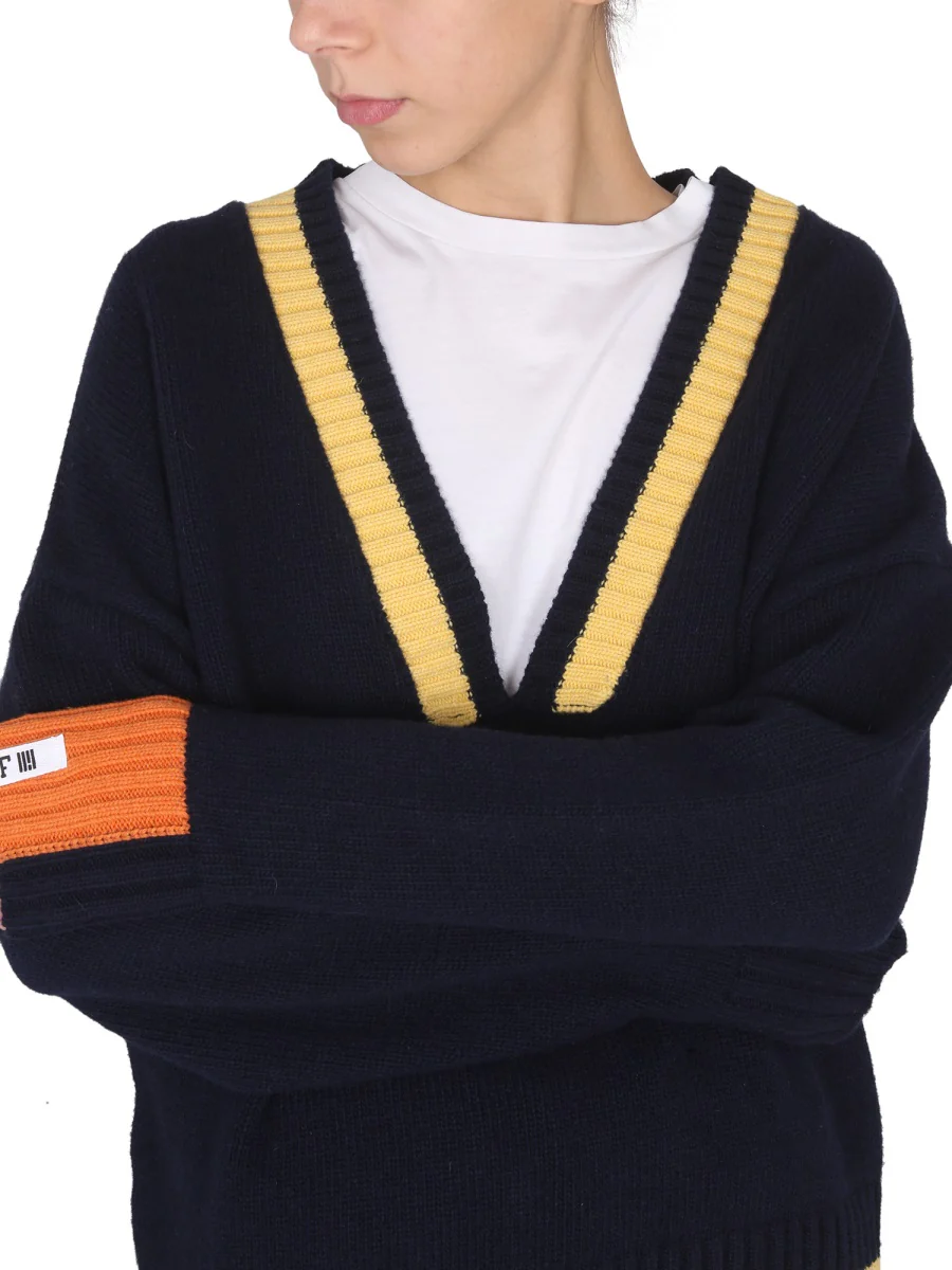 RIGHT FOR Unisex V-neck T-shirt with Ribbed Collar - Image 4