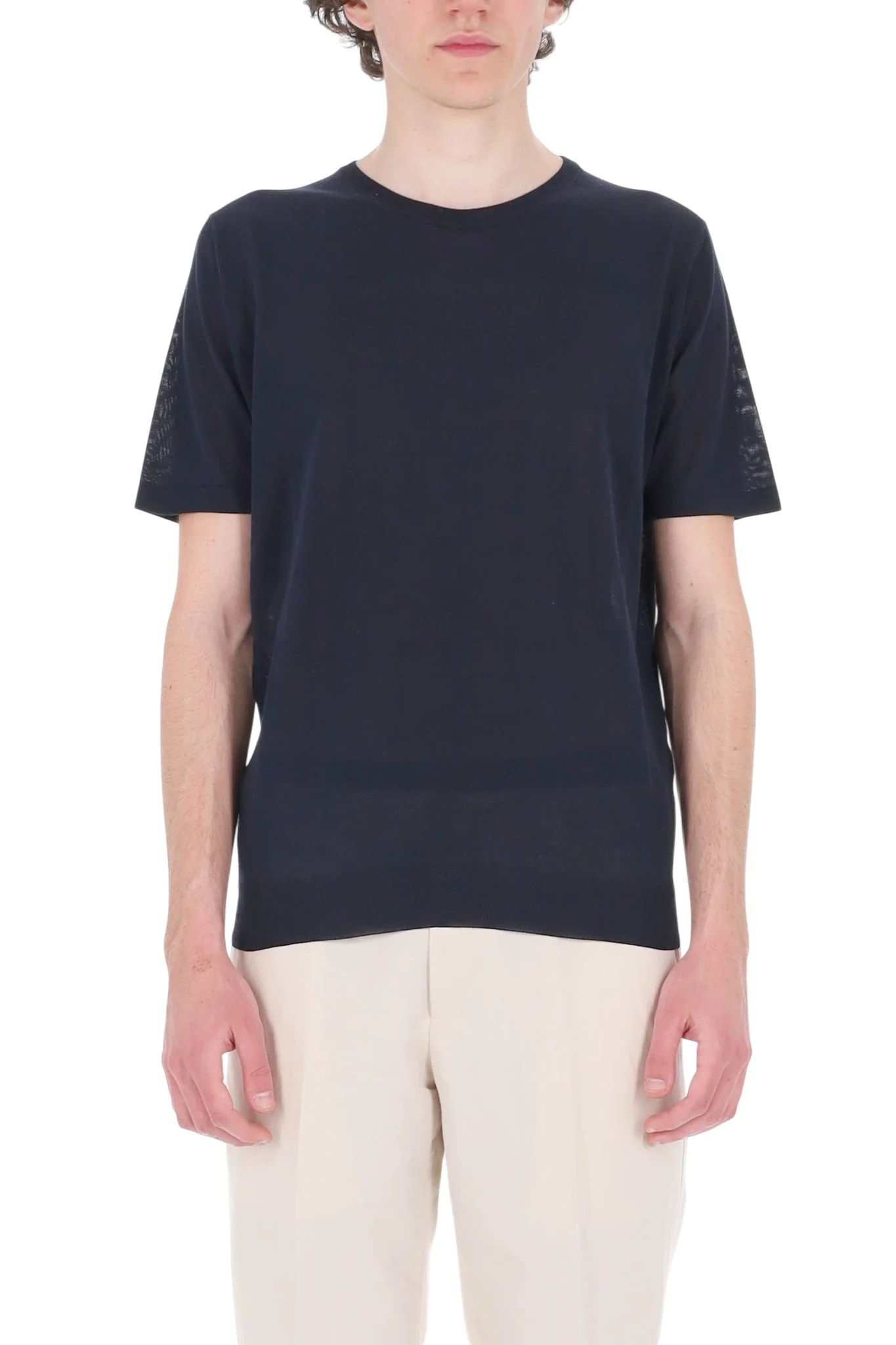 Roberto Collina Classic Men's Mini Knit T-shirt
