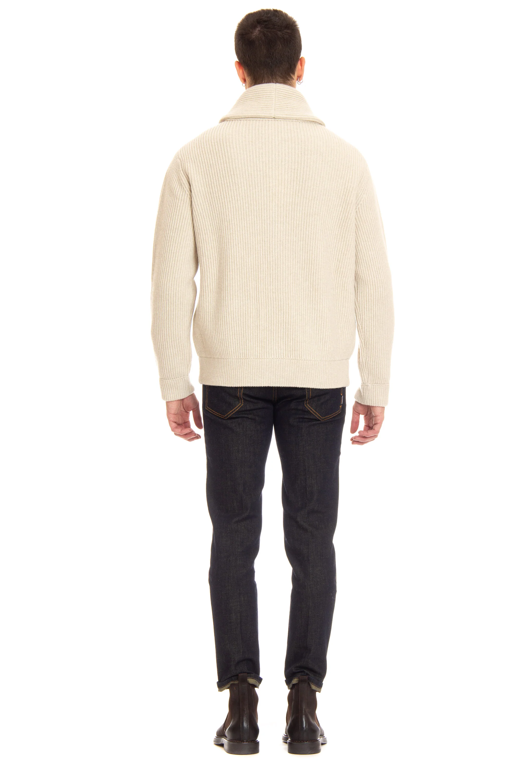 Roberto Collina Classic Natural Blend Sweater for Men - Image 3