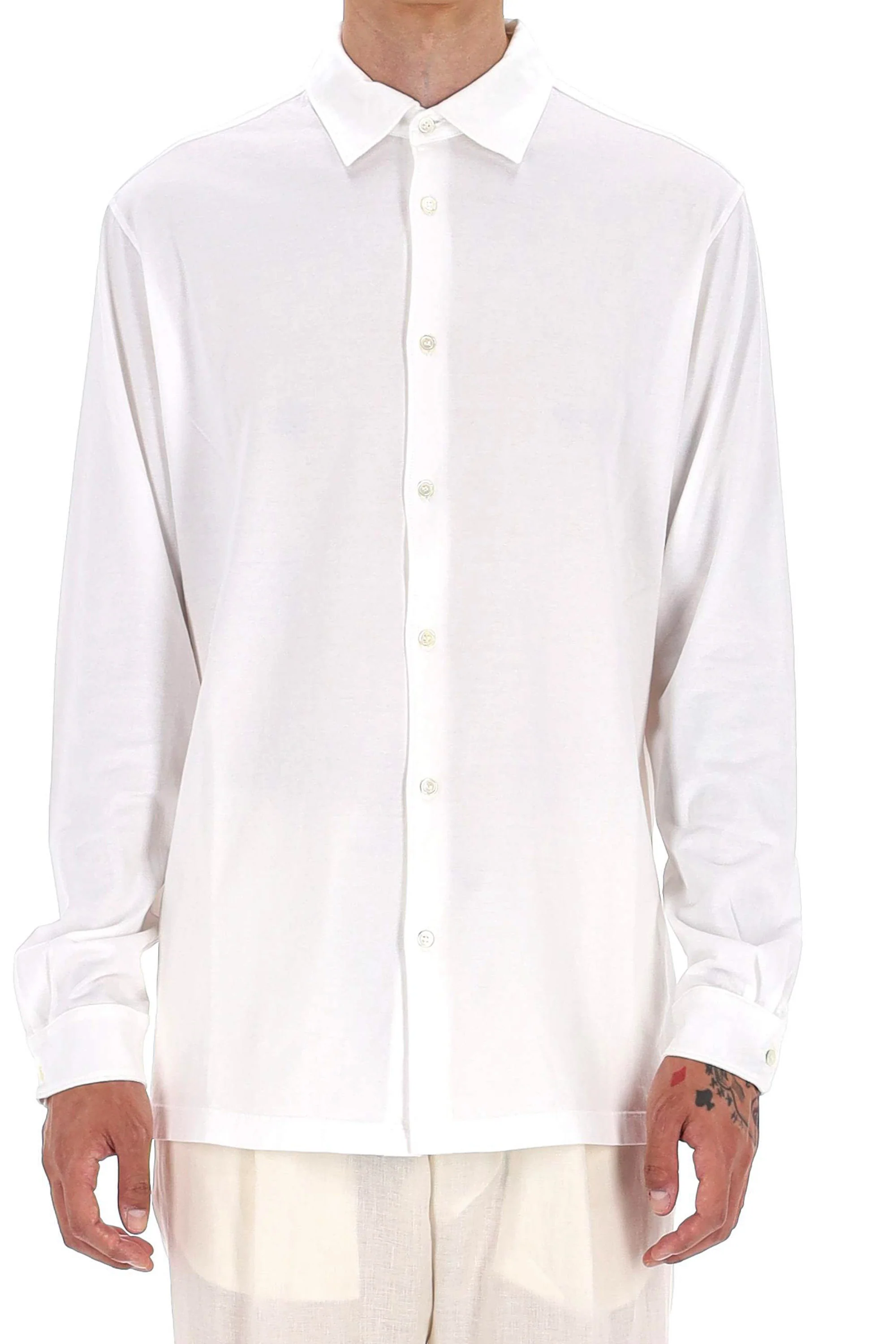 Roberto Collina Light and Natural Button-Up Shirt