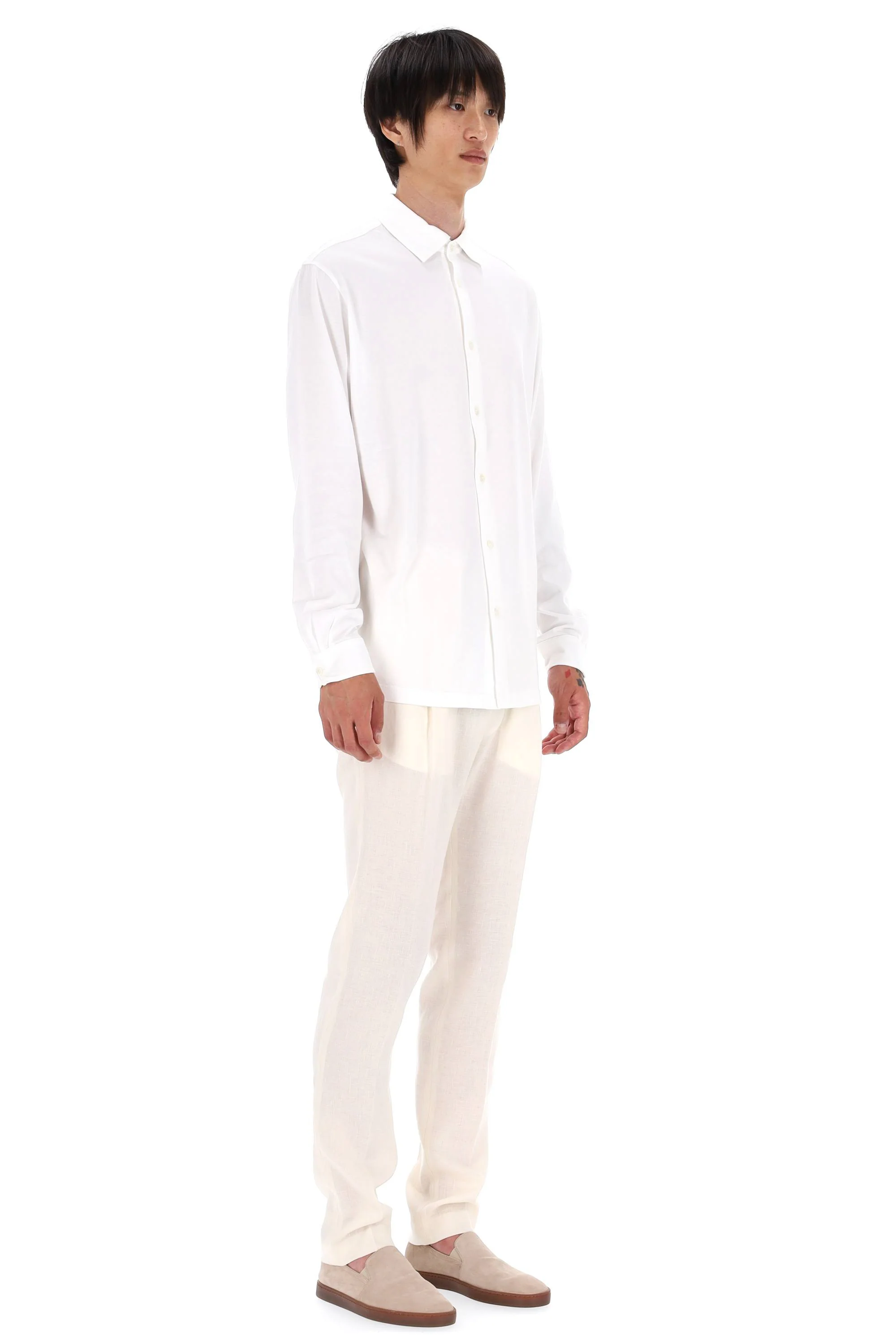 Roberto Collina Light and Natural Button-Up Shirt - Image 3
