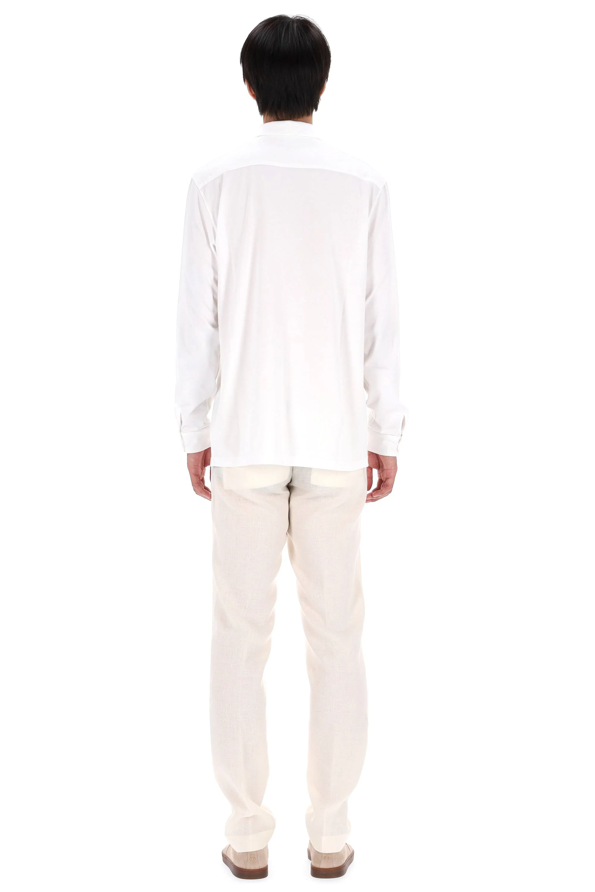Roberto Collina Light and Natural Button-Up Shirt - Image 4
