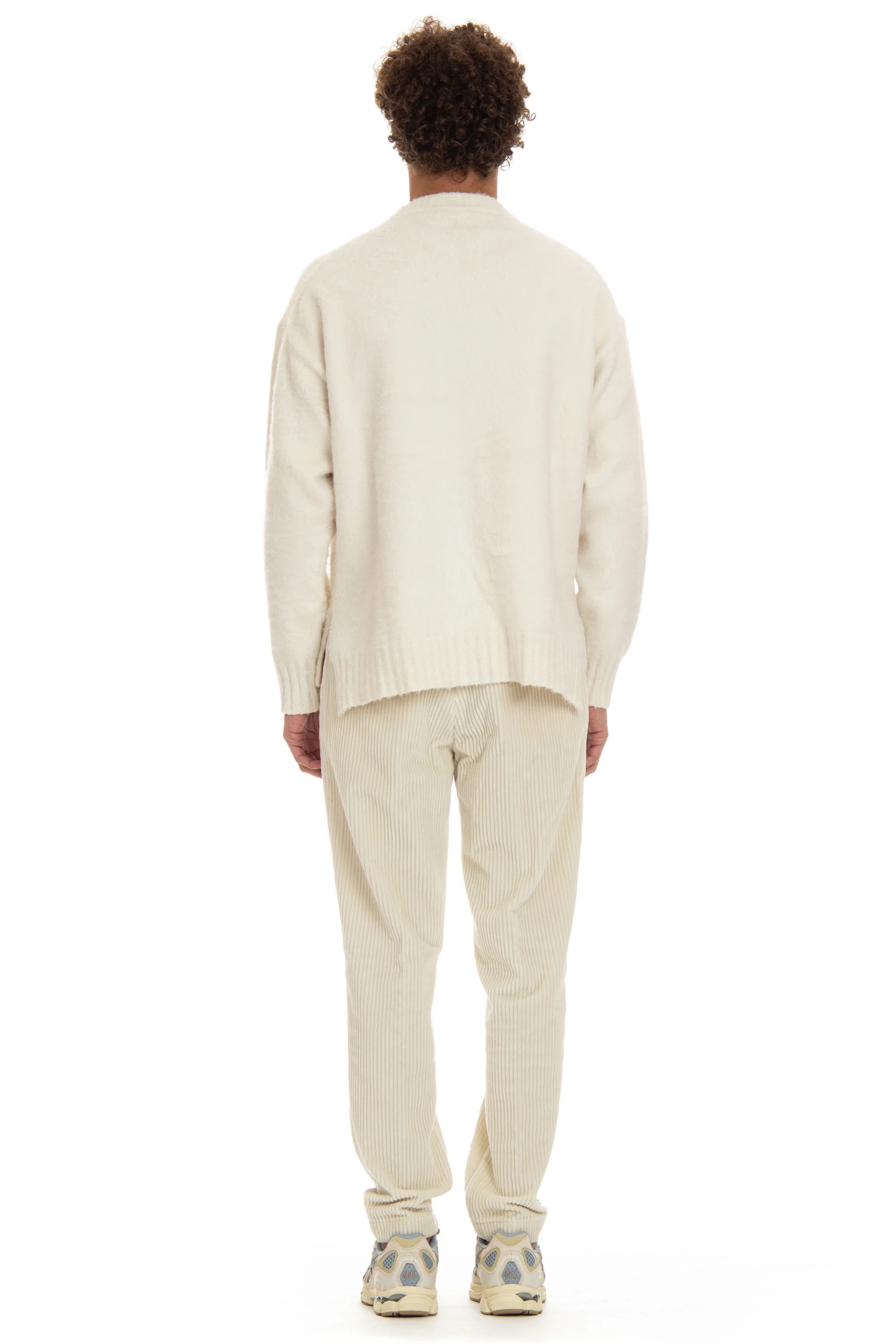 Roberto Collina Men's Lightweight Natural Sweater - Image 3