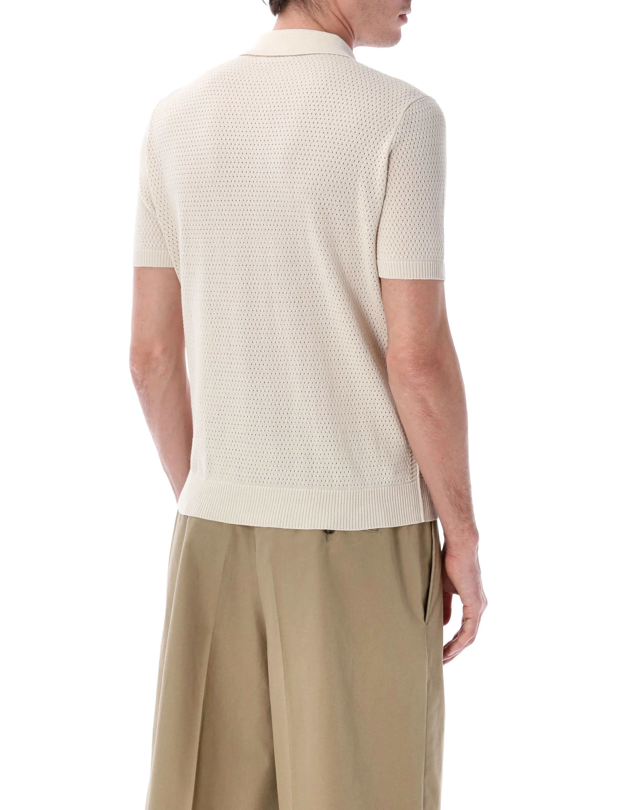 Roberto Collina Mesh Cotton Polo - Image 2