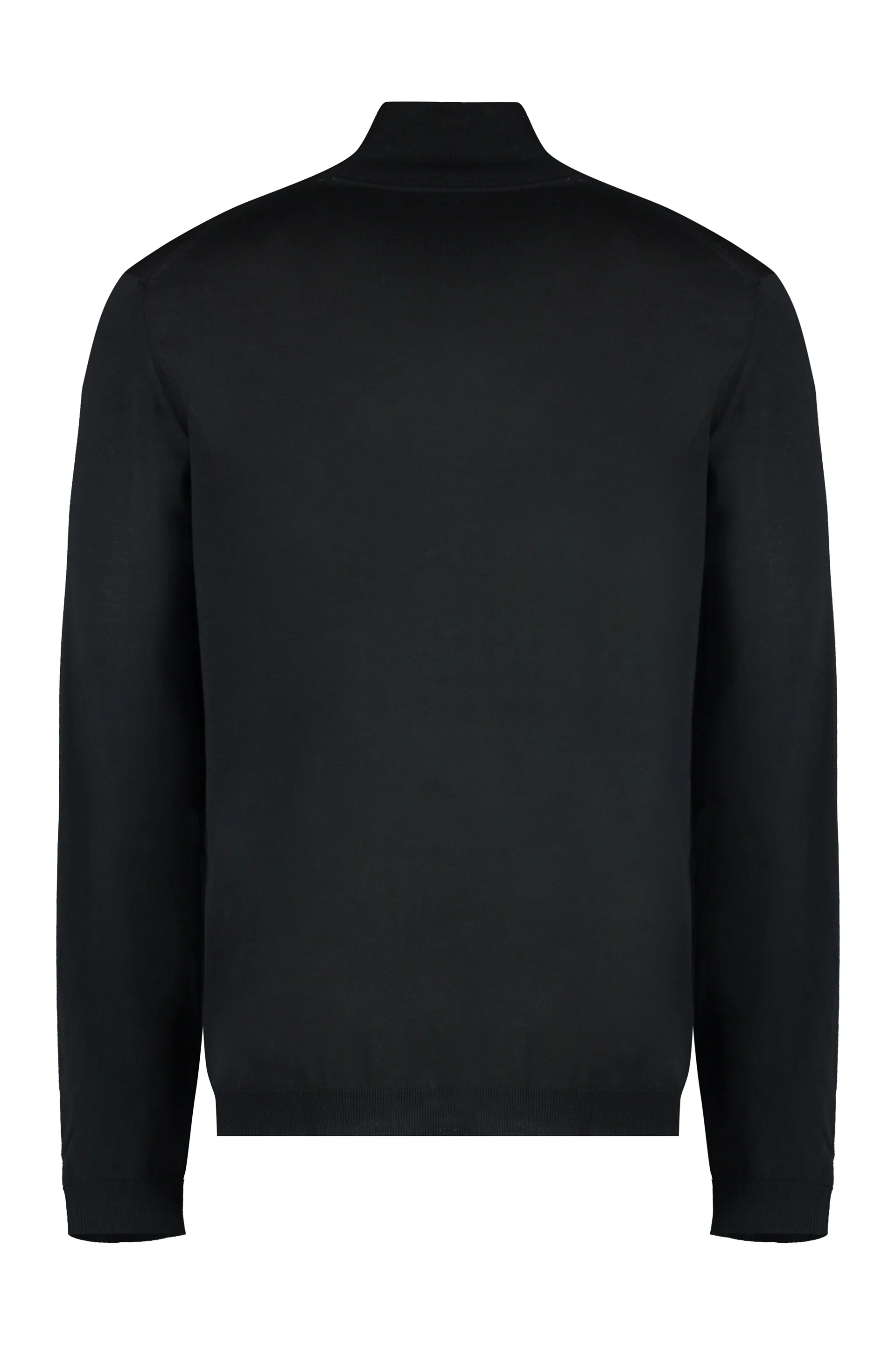 Roberto Collina Ribbed Knit Turtleneck Wool Pullover - Image 4