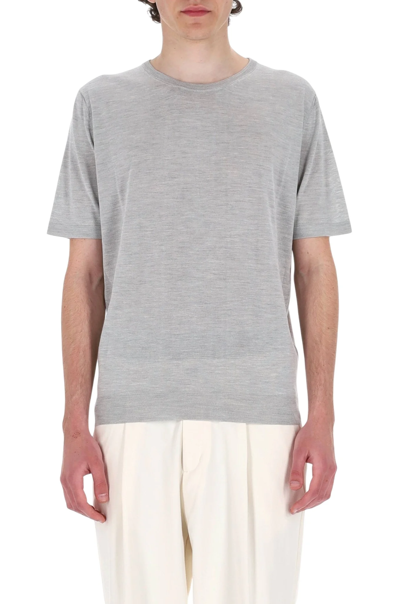 Roberto Collina Stylish Short-Sleeve Knitted Polo for Men