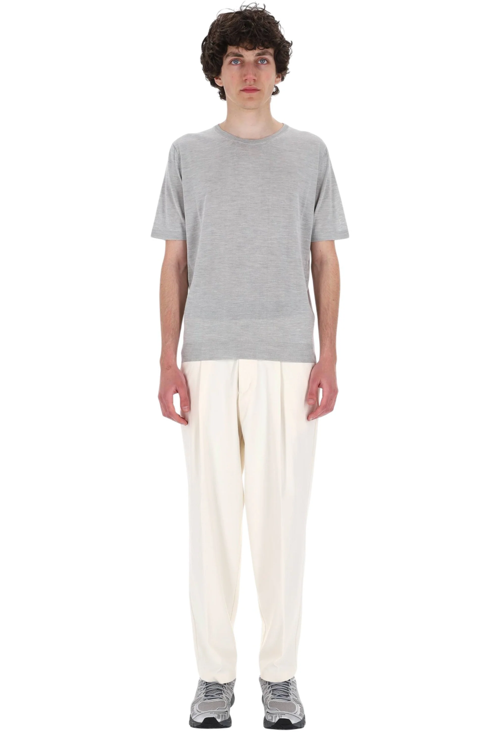 Roberto Collina Stylish Short-Sleeve Knitted Polo for Men - Image 2