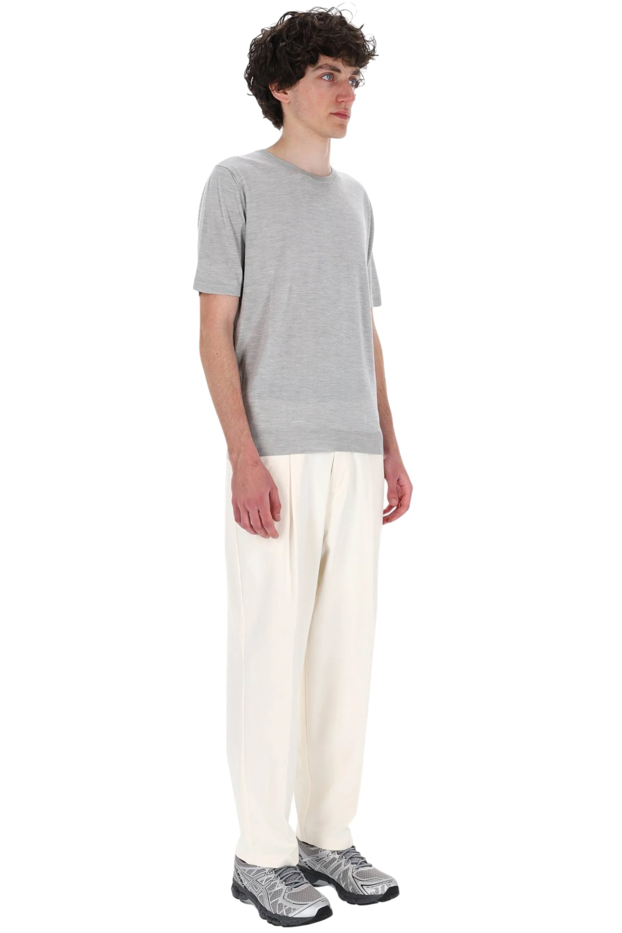 Roberto Collina Stylish Short-Sleeve Knitted Polo for Men - Image 3