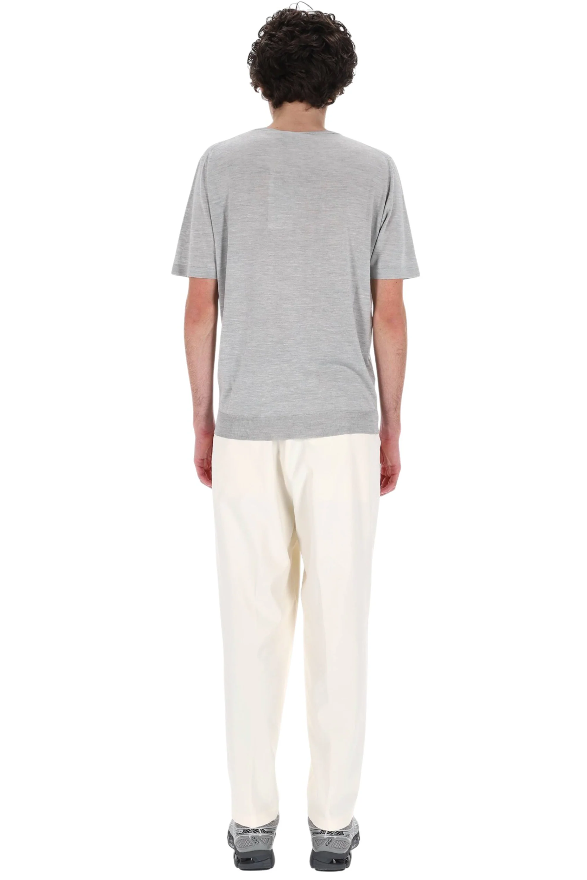 Roberto Collina Stylish Short-Sleeve Knitted Polo for Men - Image 4