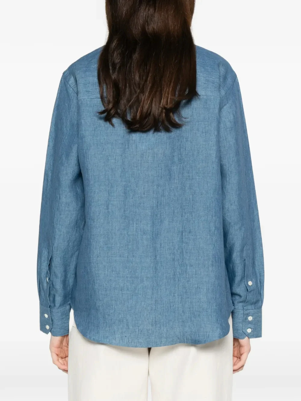 Rohe Front Button Closure Linen Shirt - Size 36 - Image 4