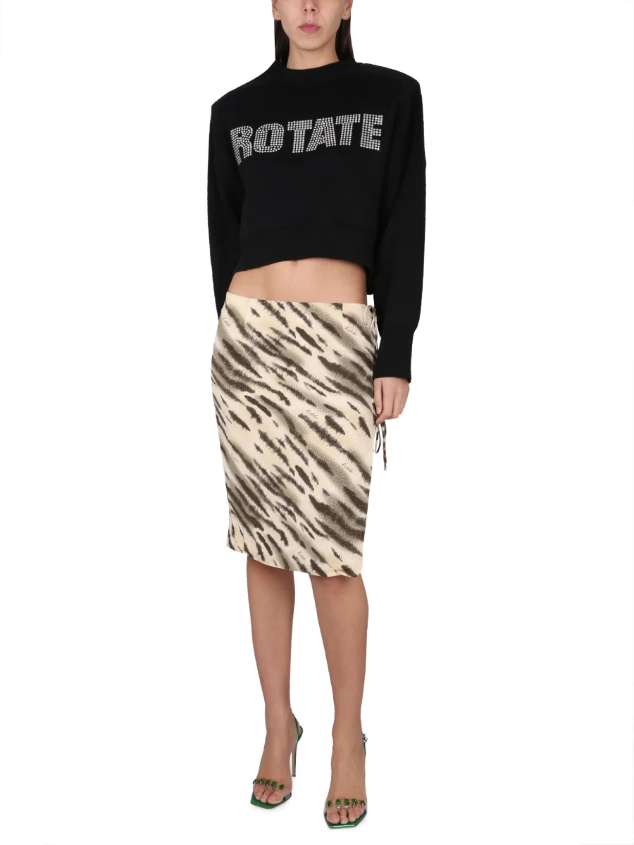 ROTATE BIRGER CHRISTENSEN Cropped Logo Sweatshirt - Image 2