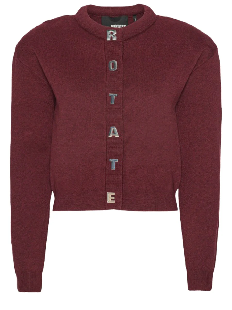 ROTATE BIRGER CHRISTENSEN Crystal-embellished Cotton and Cashmere-blend Jumper