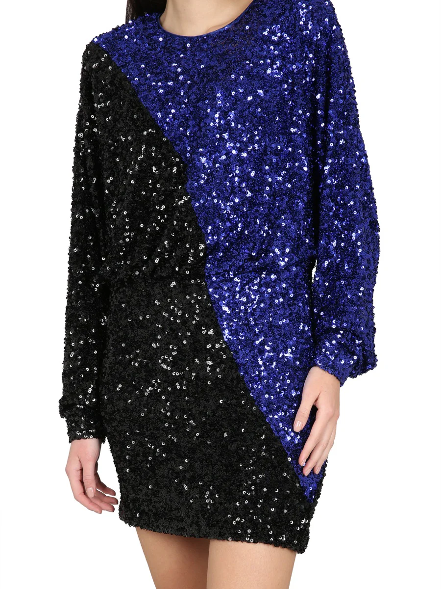 ROTATE BIRGER CHRISTENSEN Embellished Recycled-satin Halterneck Mini Dress - Image 4