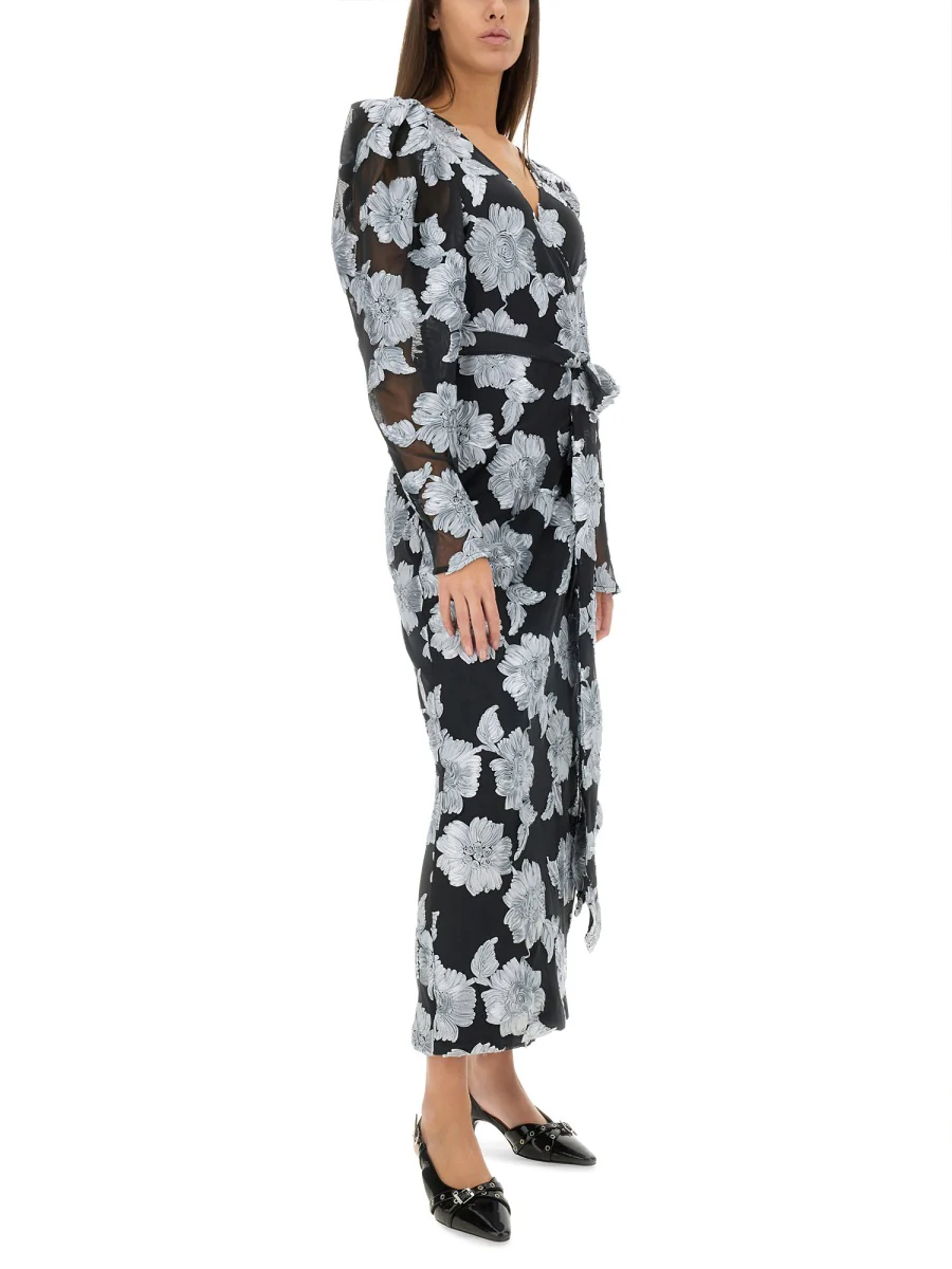 ROTATE BIRGER CHRISTENSEN Long Floral Dress - REGULAR FIT - Image 2