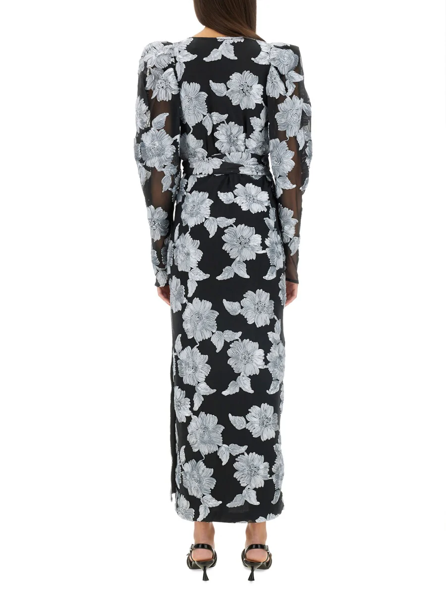 ROTATE BIRGER CHRISTENSEN Long Floral Dress - REGULAR FIT - Image 3