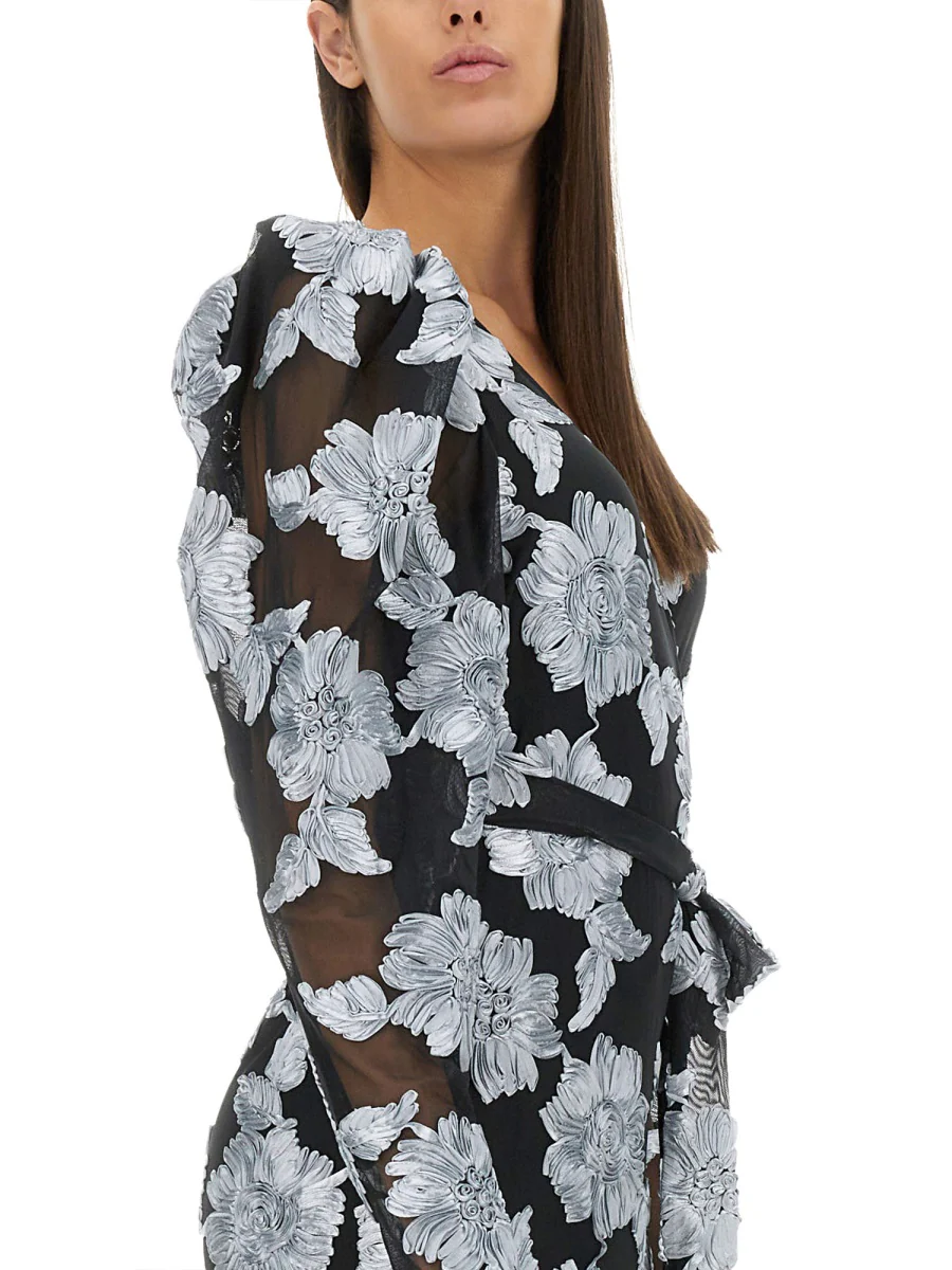 ROTATE BIRGER CHRISTENSEN Long Floral Dress - REGULAR FIT - Image 4