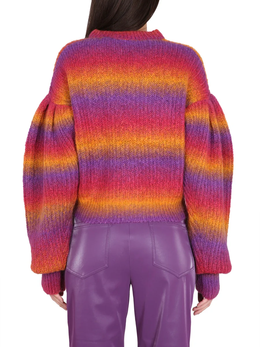 ROTATE BIRGER CHRISTENSEN NET SUSTAIN Iris Appliquéd Organic Cotton-jersey Sweatshirt - Image 3