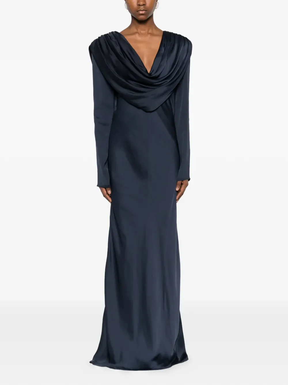 Rotate Long Sleeve Cowl Neck Maxi Dress - Size 34 - Image 2