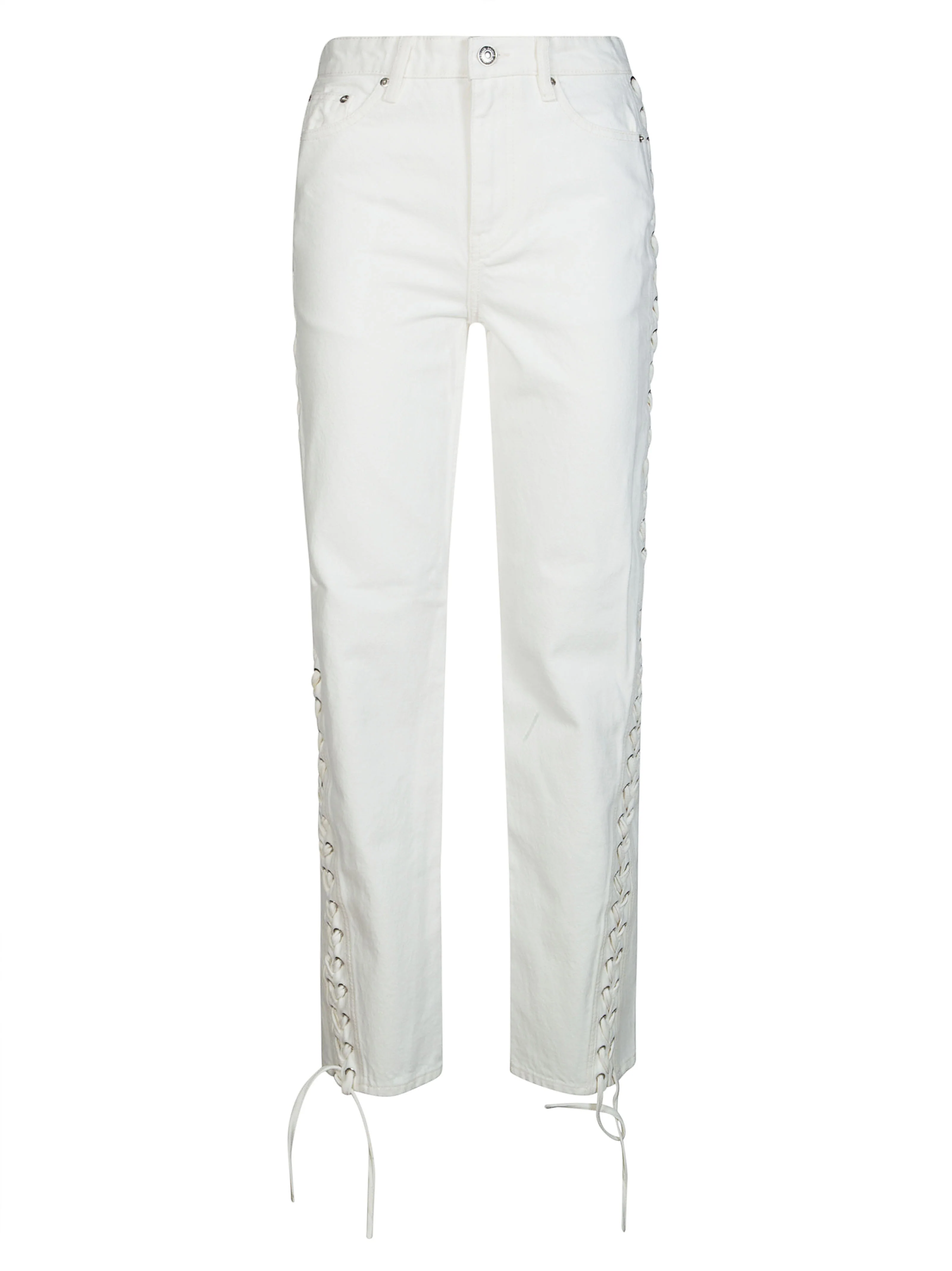 Rotate Loose Fit Laced Jeans