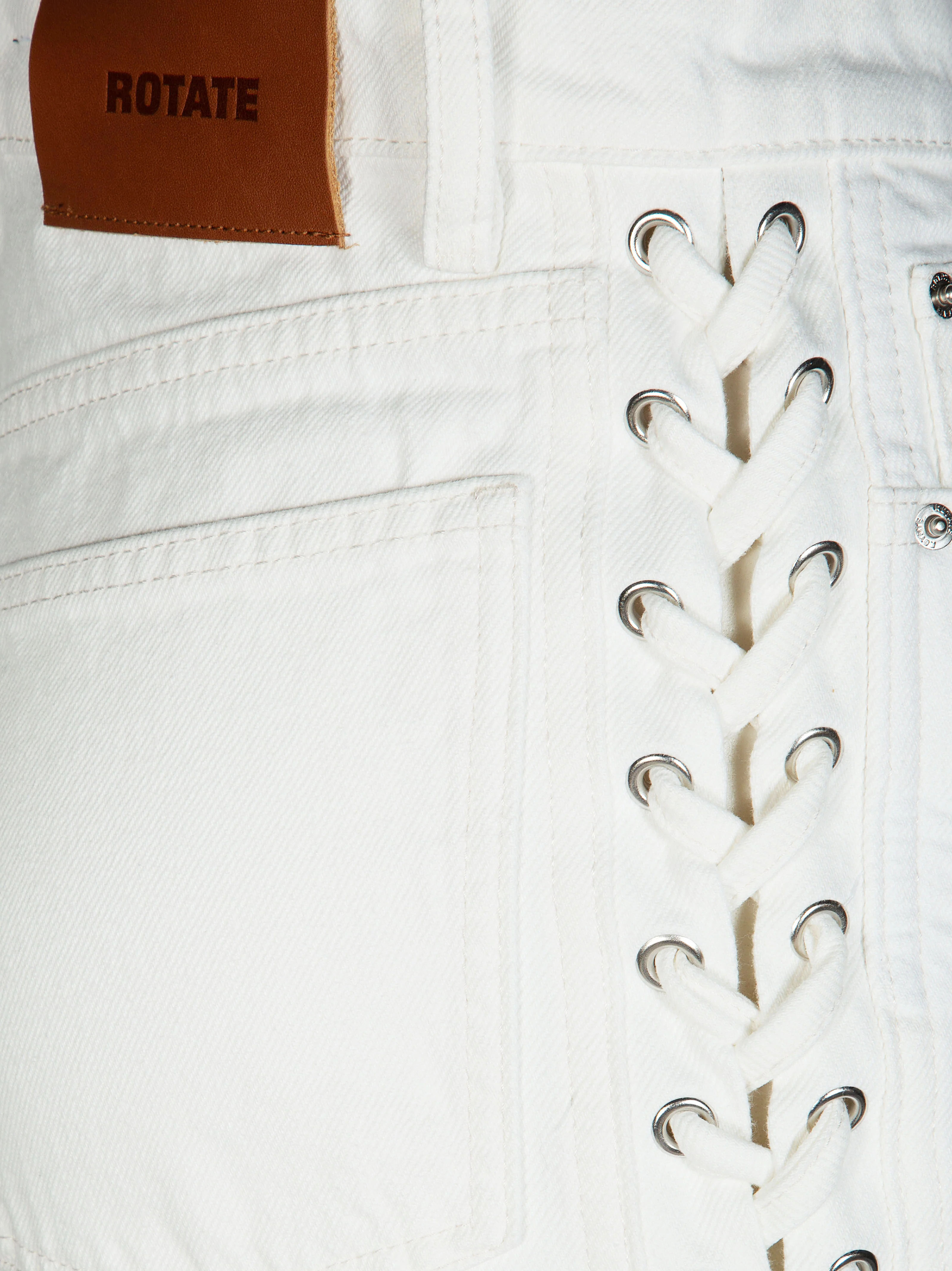 Rotate Loose Fit Laced Jeans - Image 3