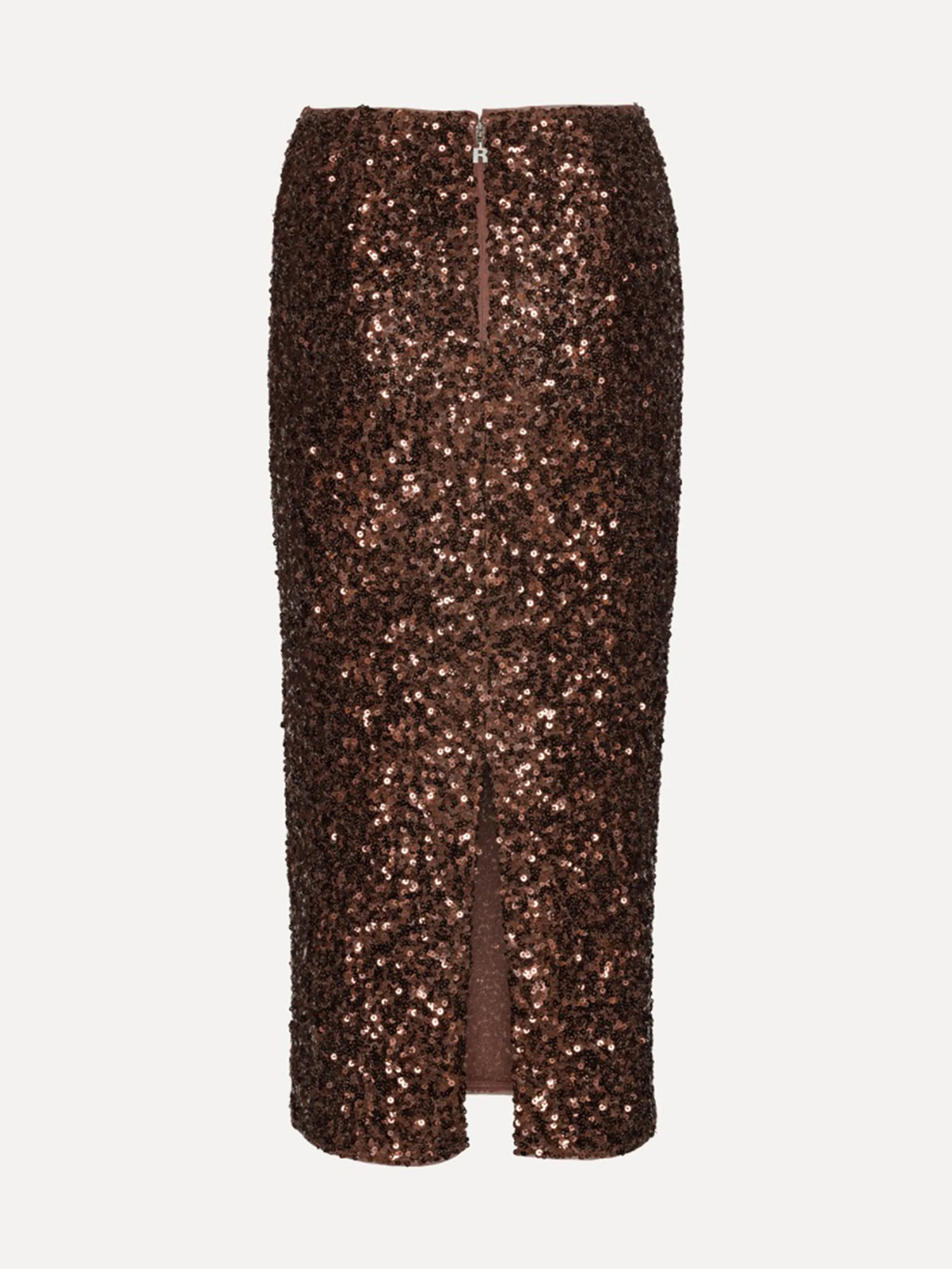Rotate Sequined Midi Skirt with Back Zip Closure - Size 34 - Image 5