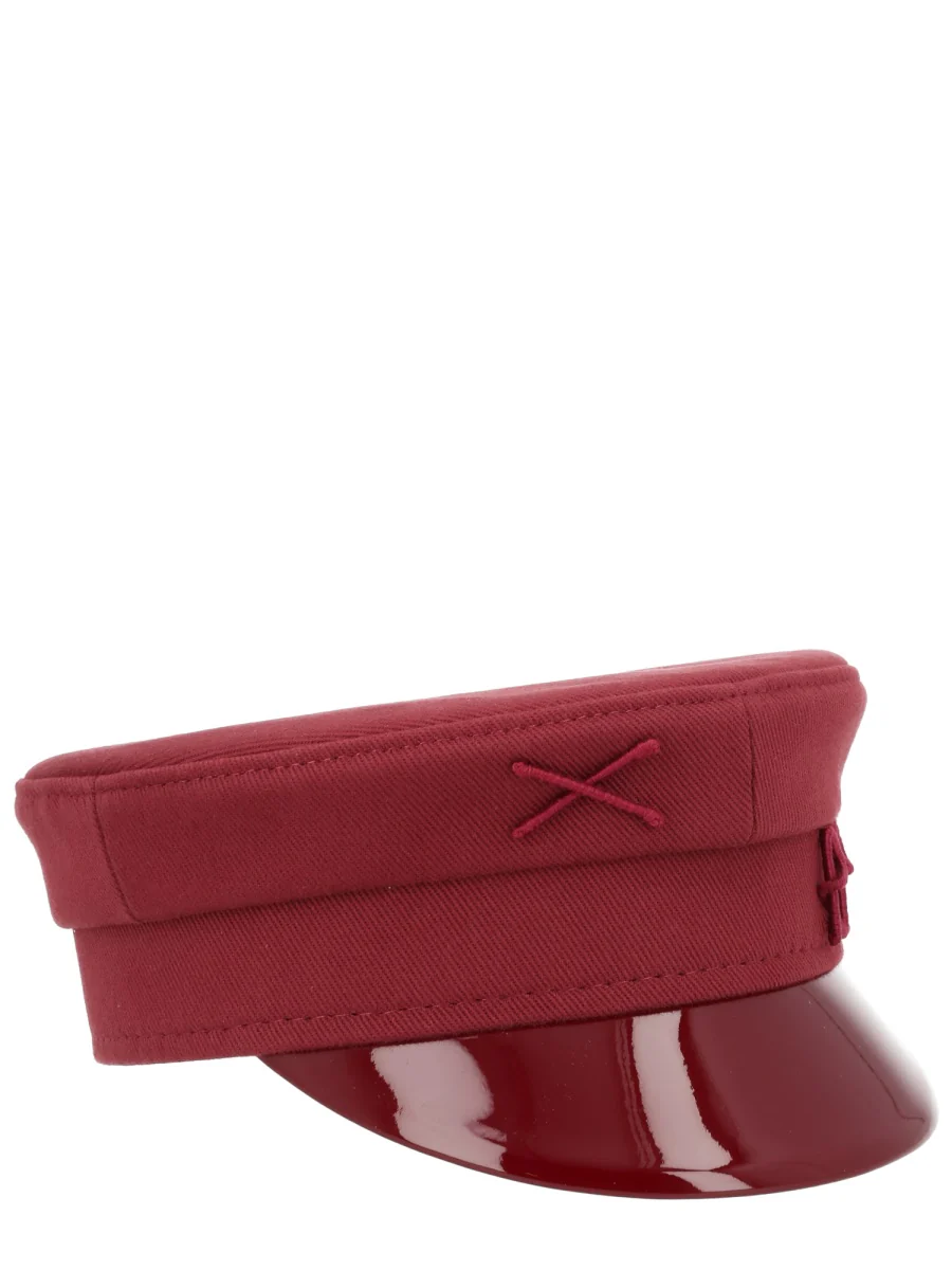 RUSLAN BAGINSKIY Monogram-embellished Baker Boy Cap