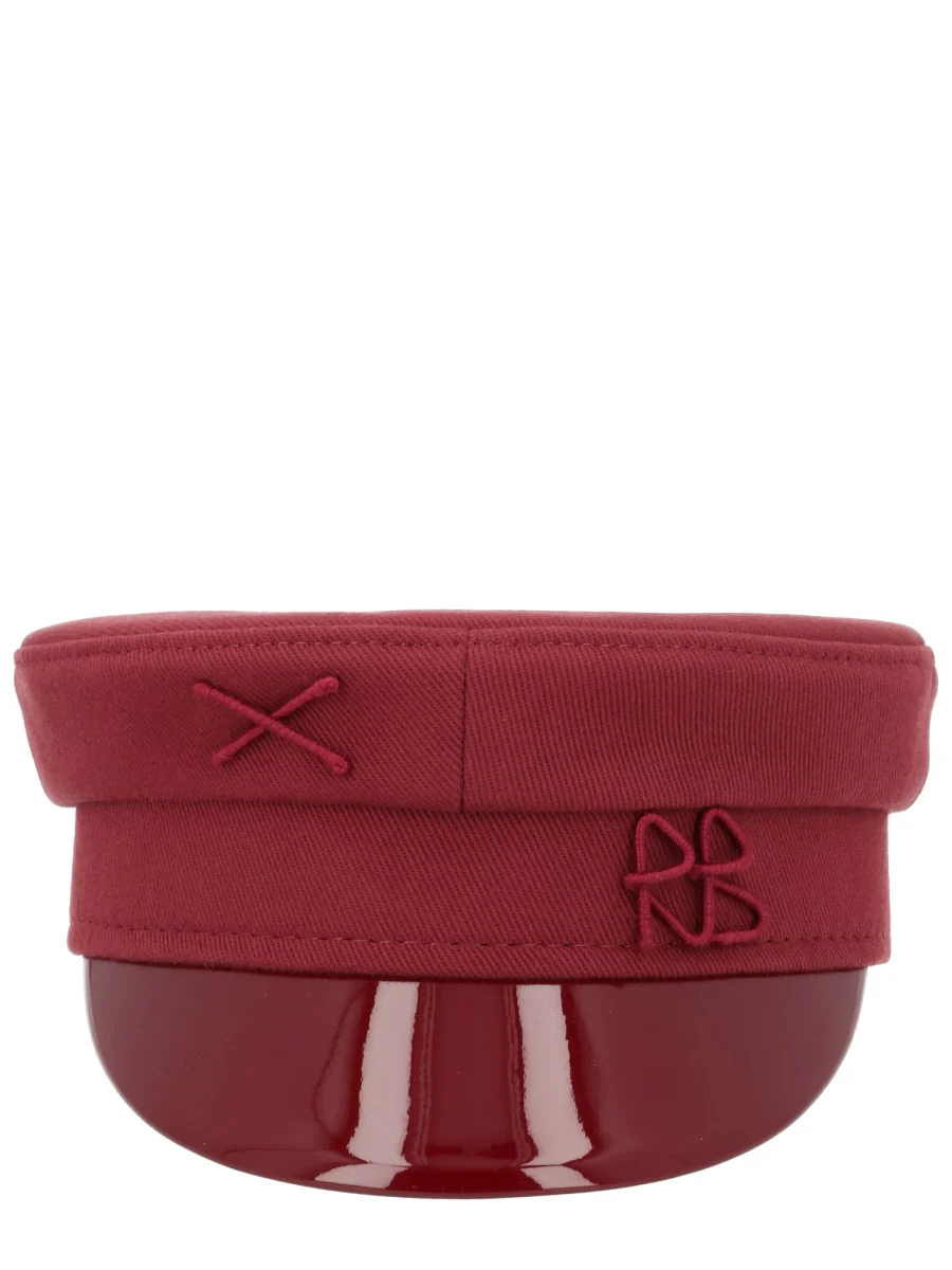 RUSLAN BAGINSKIY Monogram-embellished Baker Boy Cap - Image 2