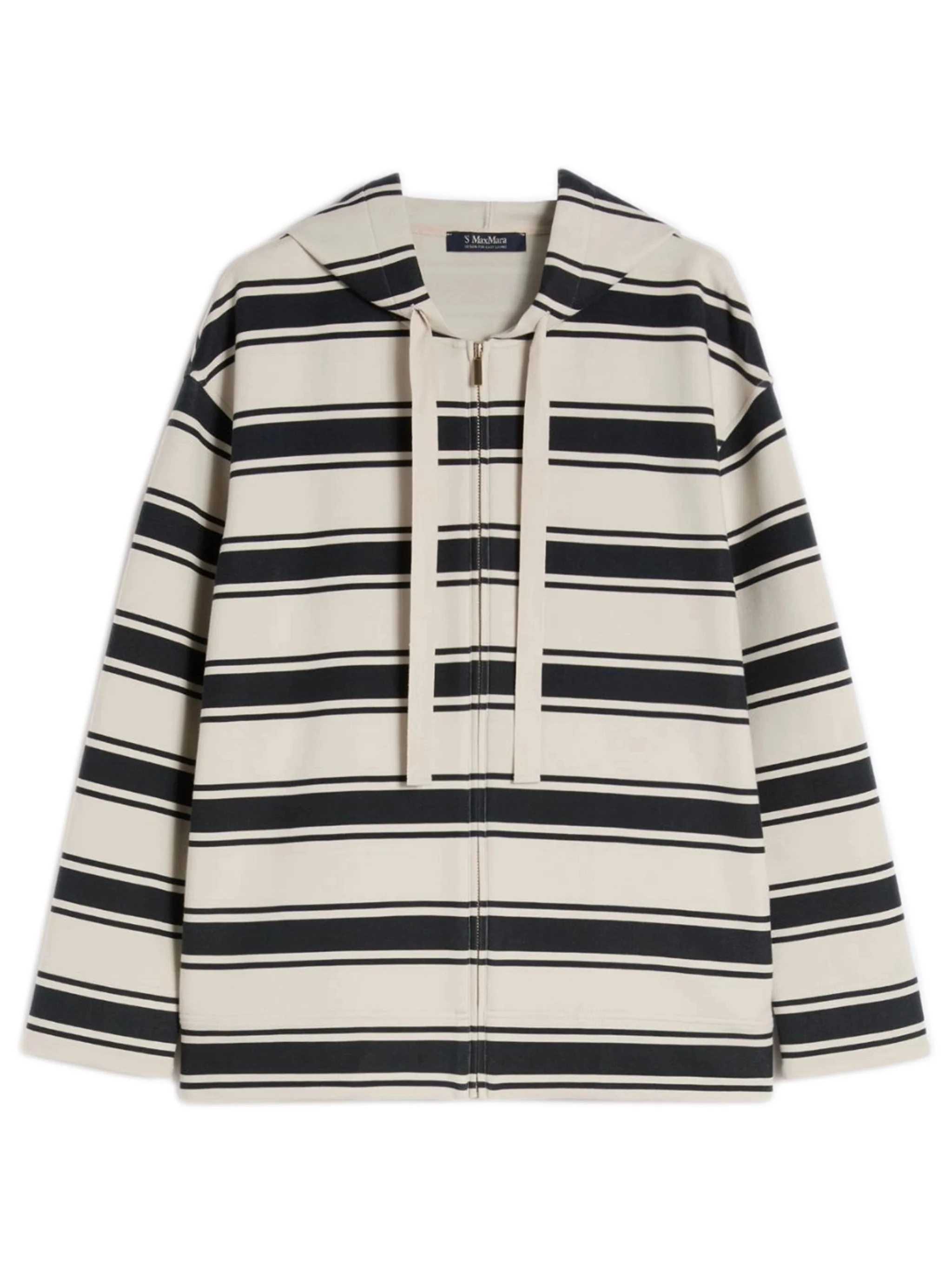 's Max Mara Printed Cotton Blend Scuba Jersey Sweatshirt with Zip Front
