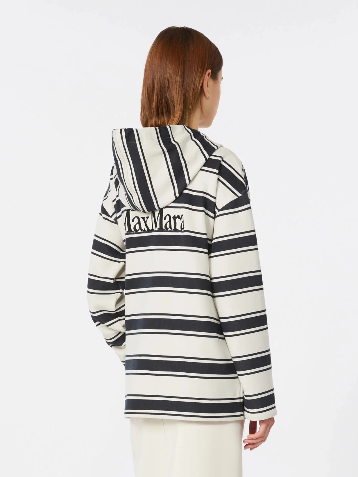 's Max Mara Printed Cotton Blend Scuba Jersey Sweatshirt with Zip Front - Image 4