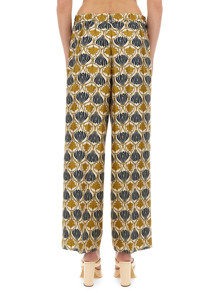 's Max Mara S MAX MARA Printed Silk Wide-leg Pants - Image 3