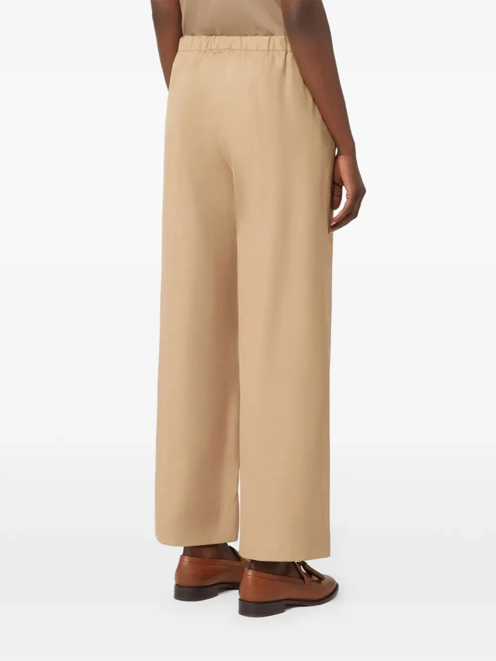 's Max Mara Straight Leg Cotton Trousers - Size S - Image 3