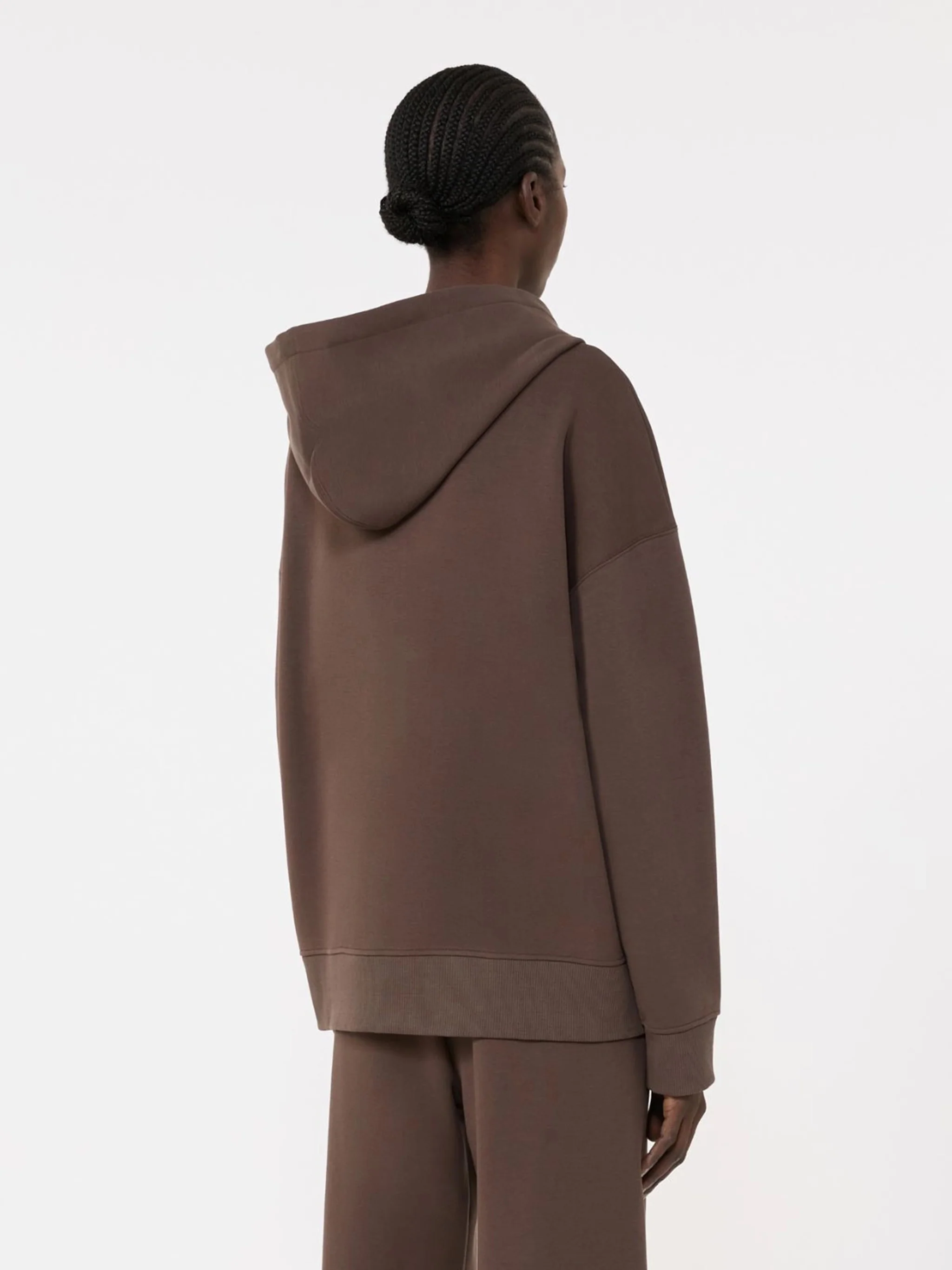 's Max Mara Stylish Long Sleeve Zip-Up Sweater with Kangaroo Pocket - Size S - Image 4