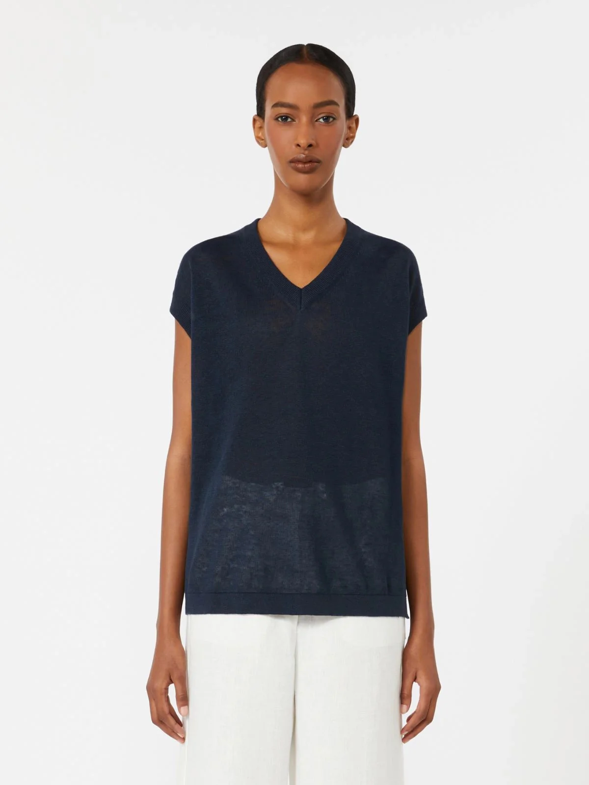 's Max Mara V-Neck Boxy Fit Sweater - Size XS - Image 3