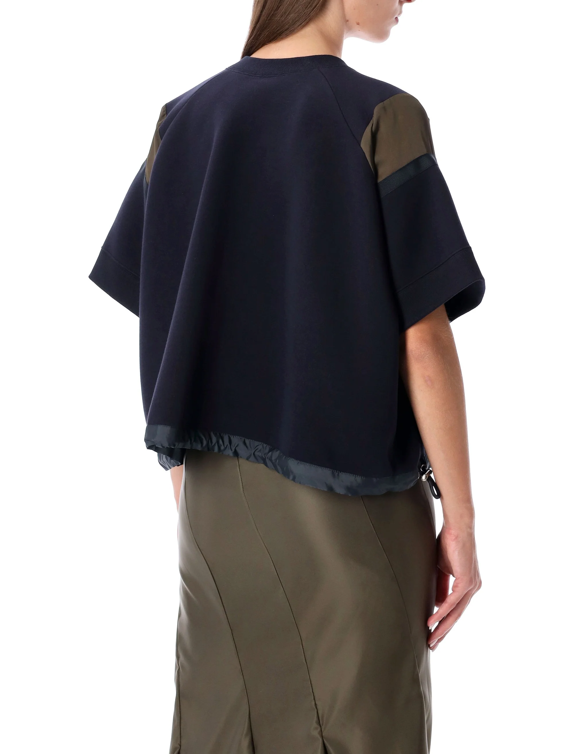 Sacai Essential Oversized T-Shirt with Adjustable Hem - Image 2