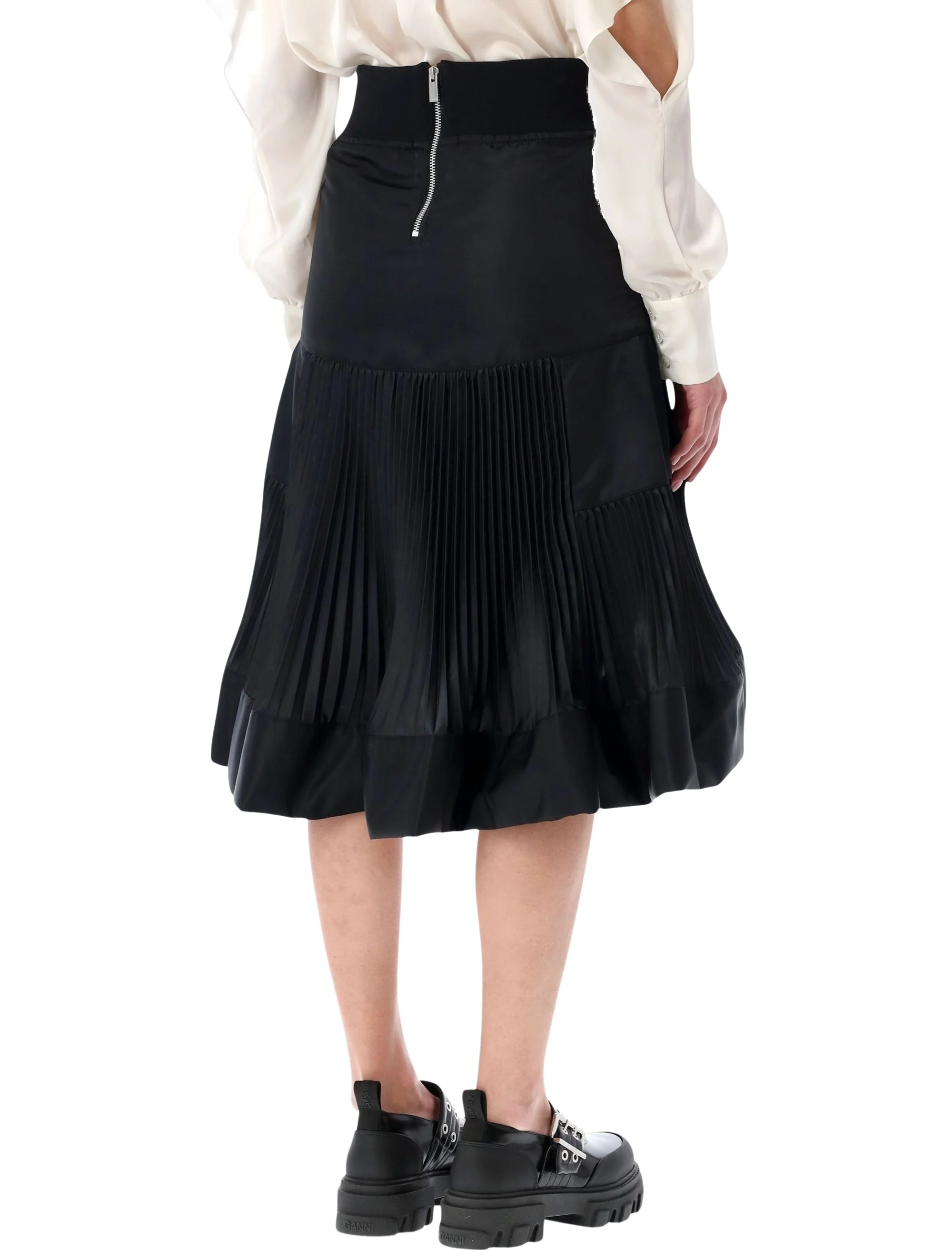 Sacai High Waist Twill Skirt - Image 2