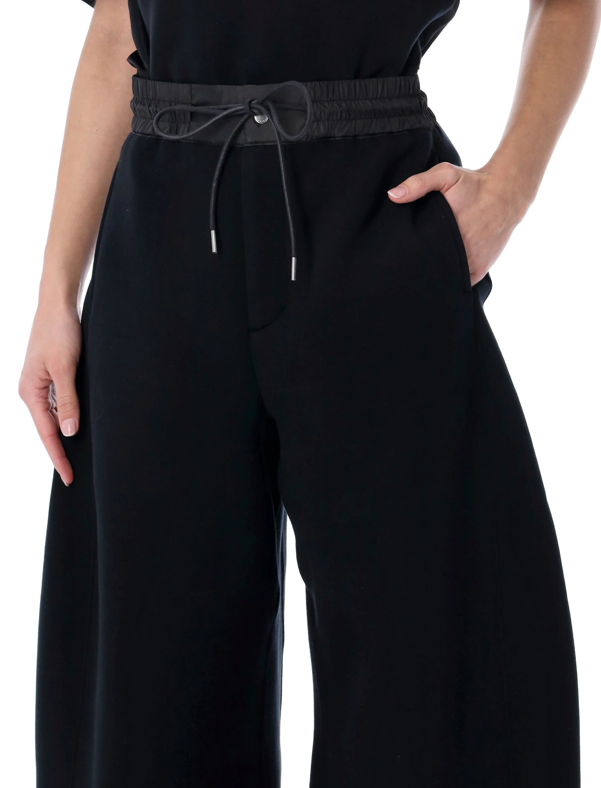 Sacai Layered Canvas and Chiffon T-shirt - Image 3