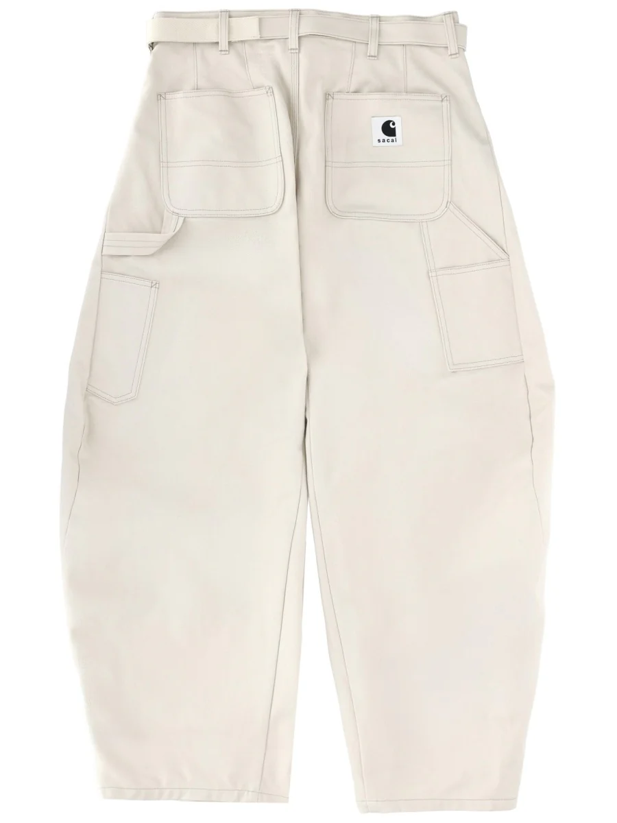 SACAI X CARHARTT WIP Logo Belt Trousers - Image 2