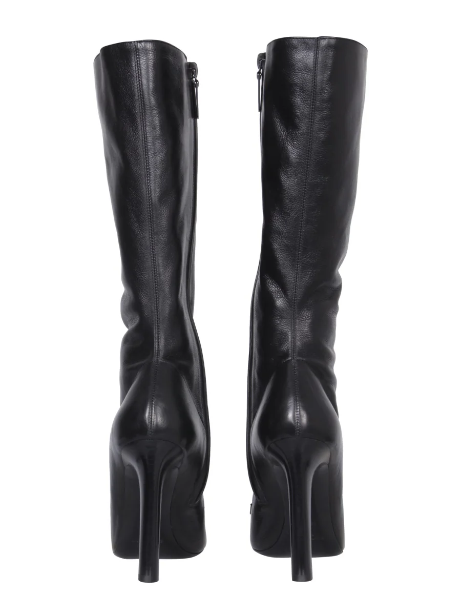 SAINT LAURENT Camden Shiny Hammered Leather Boots - Image 4