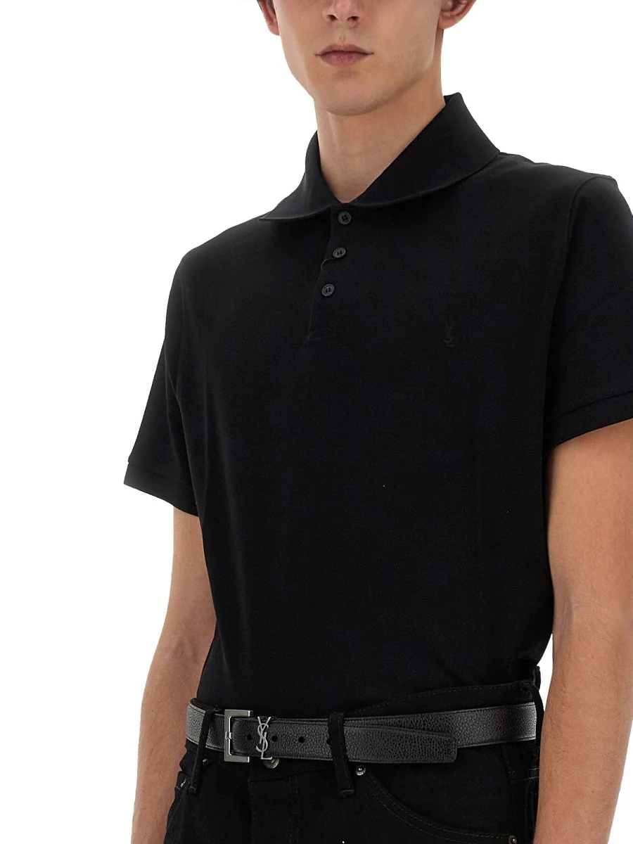 Saint Laurent Cassandre BELT in GRAINED LEATHER - Image 7
